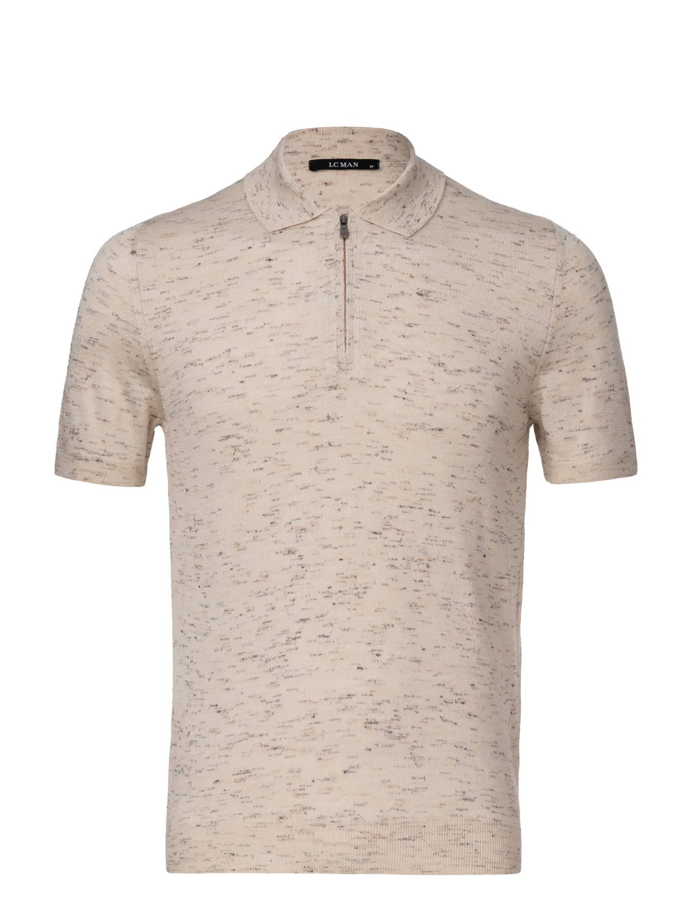 پولوشرت کرم یقه دار نیم زیپ 79