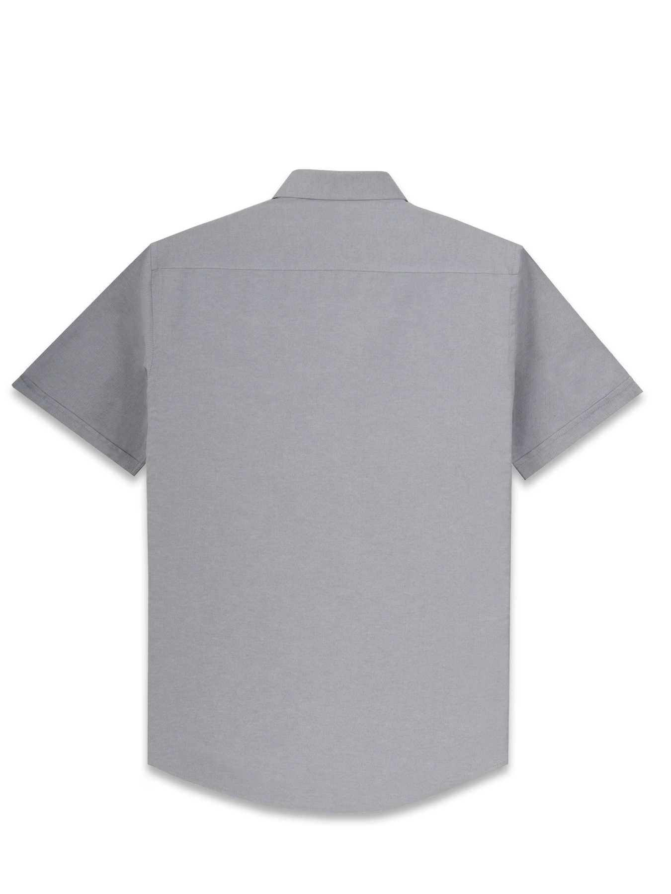 پیراهن آستین کوتاه طوسی یقه دکمه دار ال سی من27