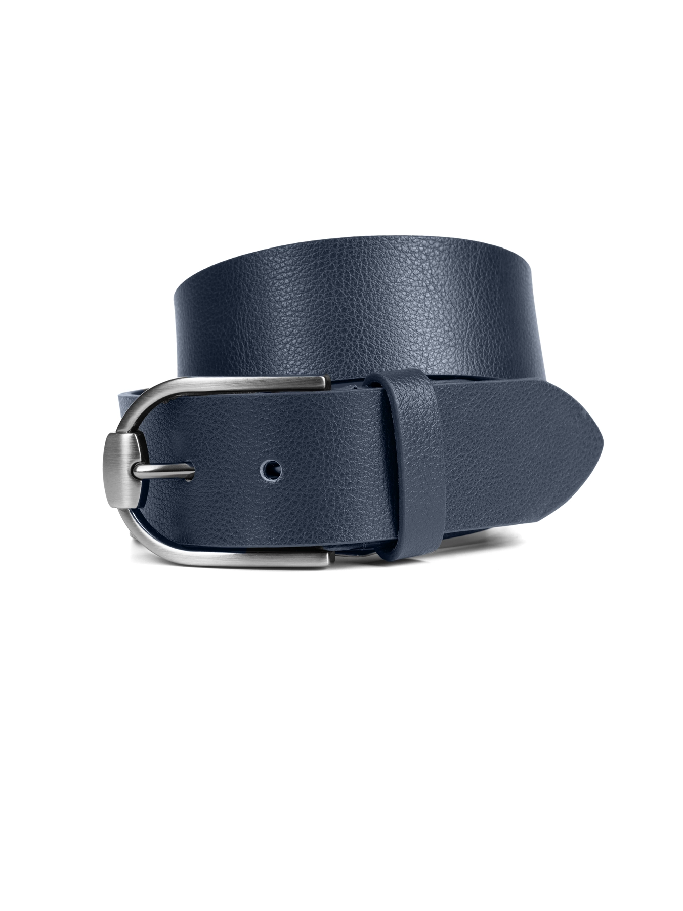 کمربند چرم زبانه دار سرمه ای فلوتر 39