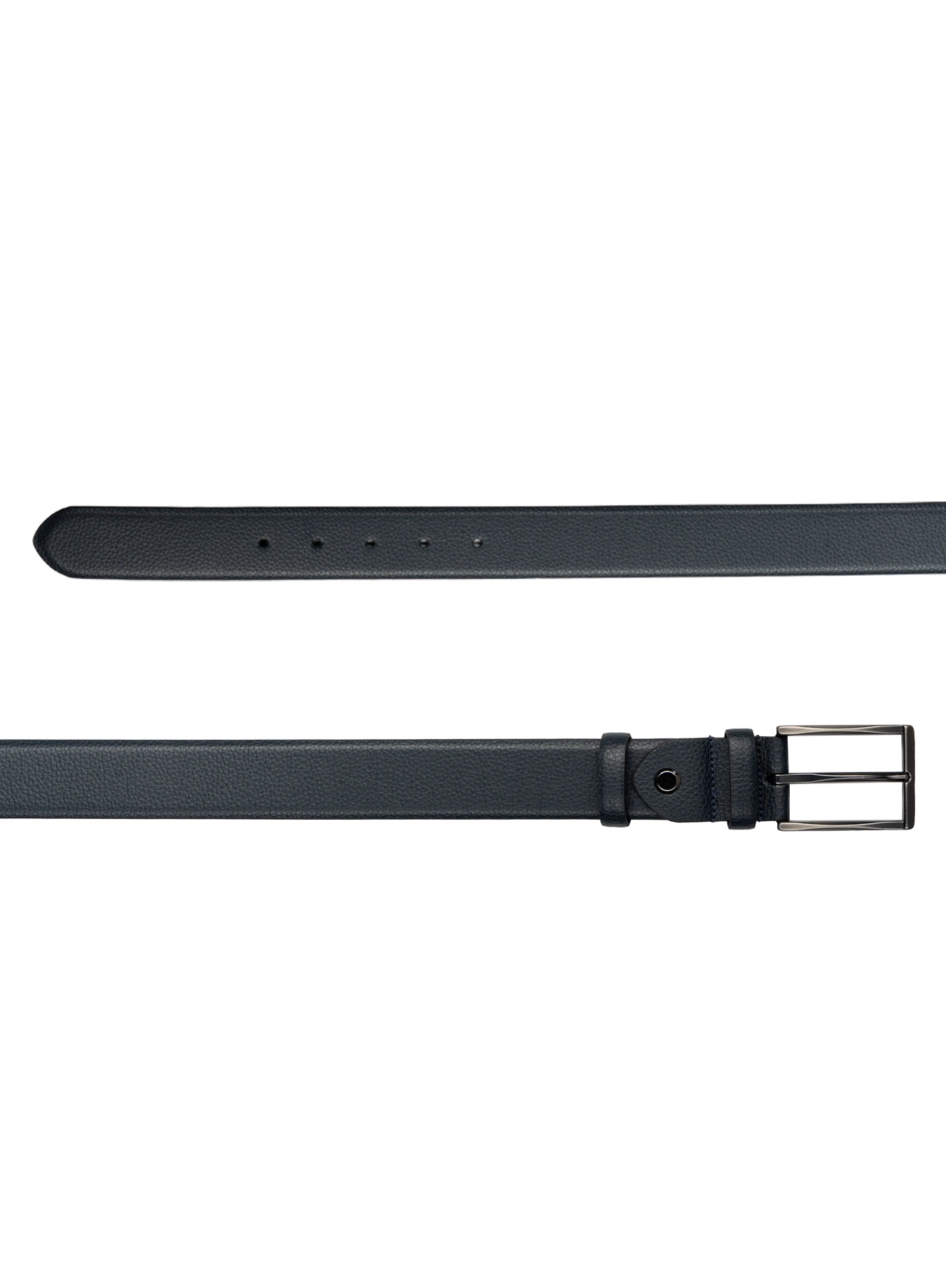 کمربند چرم زبانه دار سرمه ای فلوتر 81