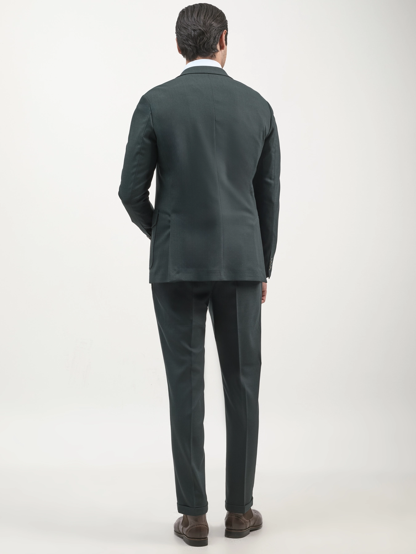 کت و شلوار یقه بلیزر چهارجیب سبز 31