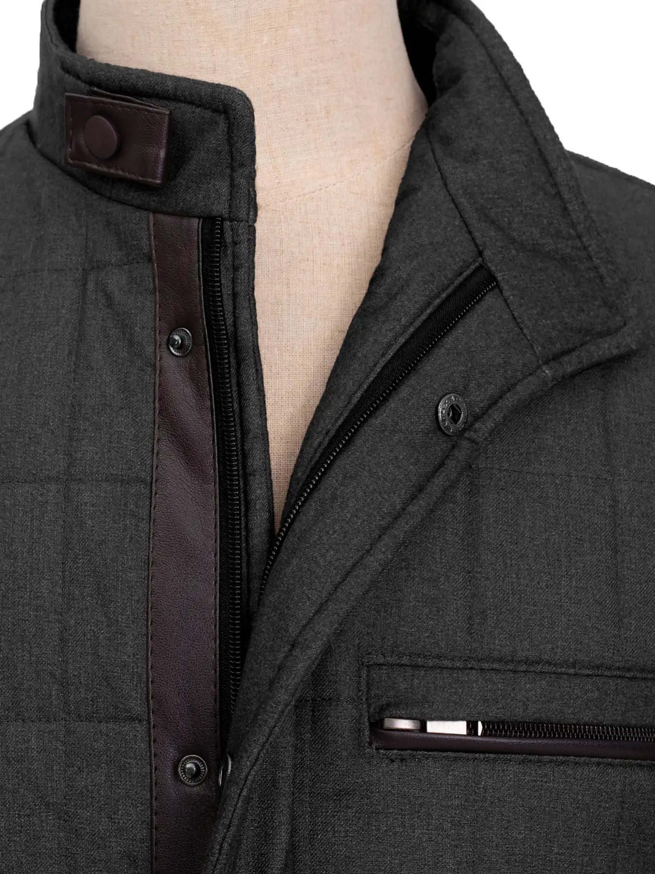 کاپشن طوسی ال سی من 41