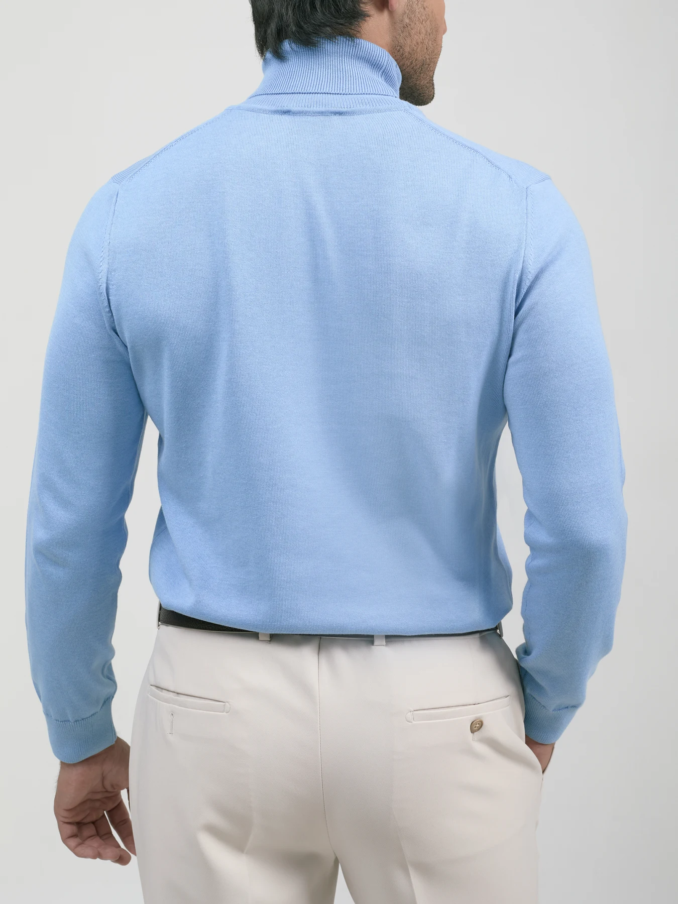 پلیور یقه اسکی آبی 33