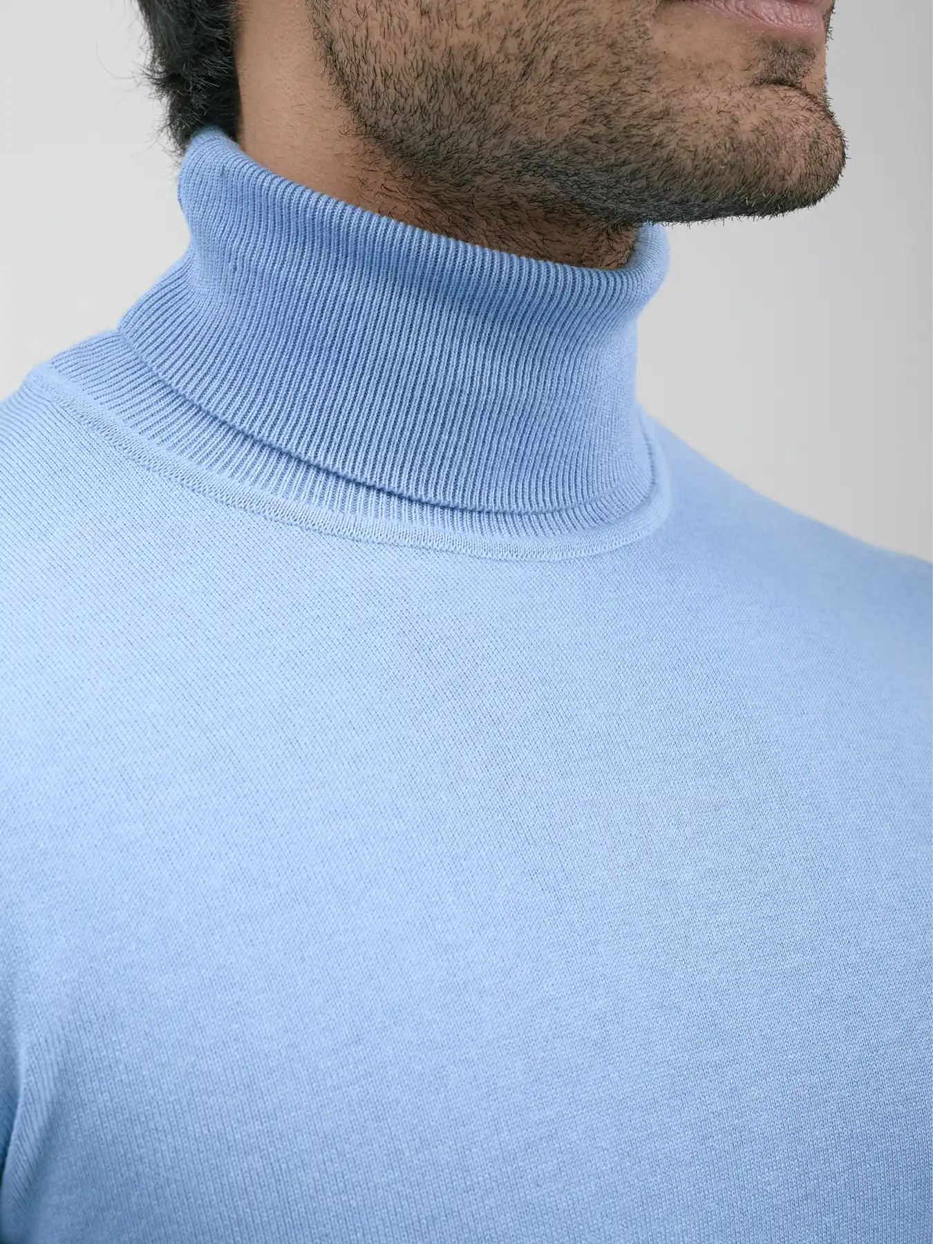 پلیور یقه اسکی آبی 33