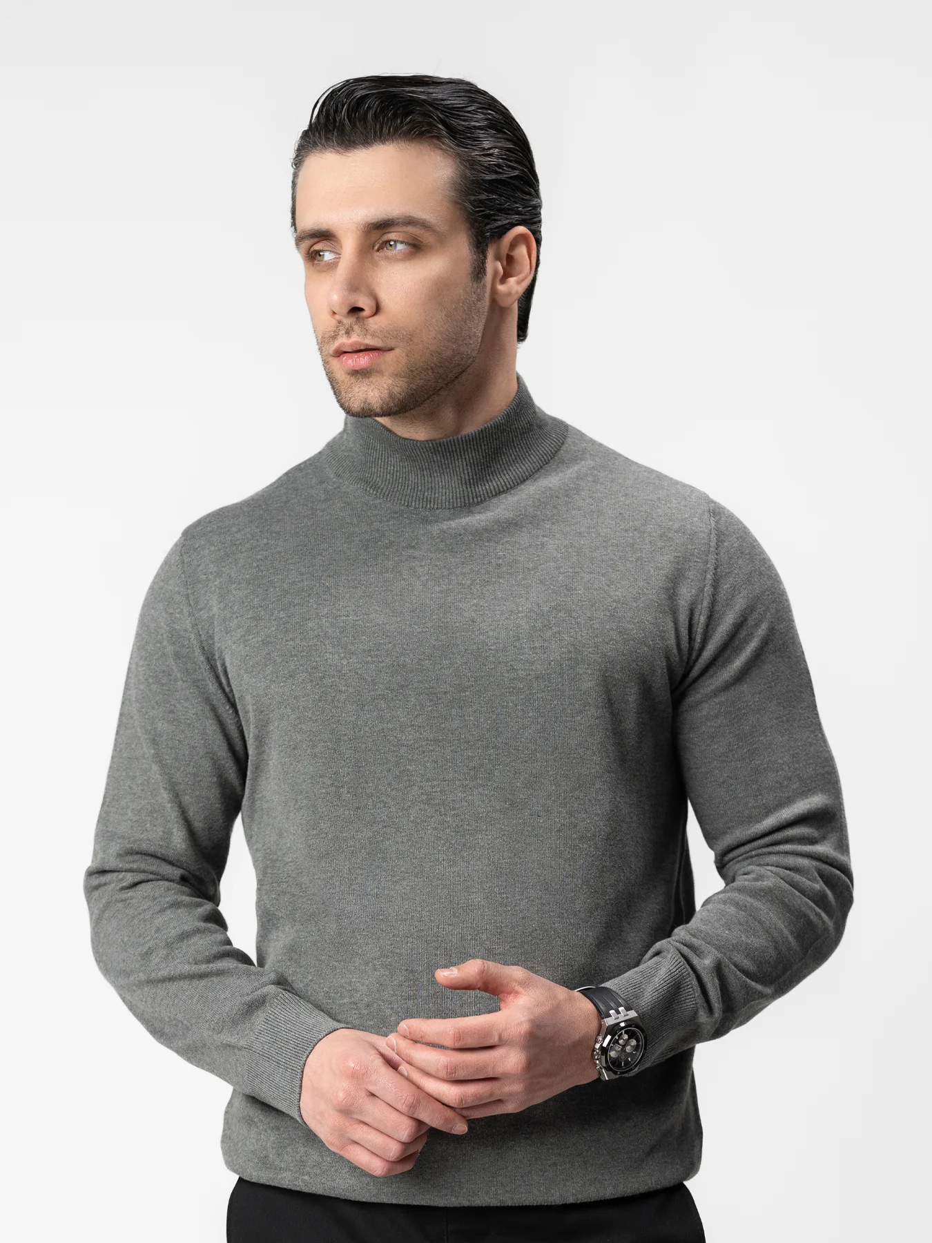 پلیور طوسی یقه پنج سانت 41