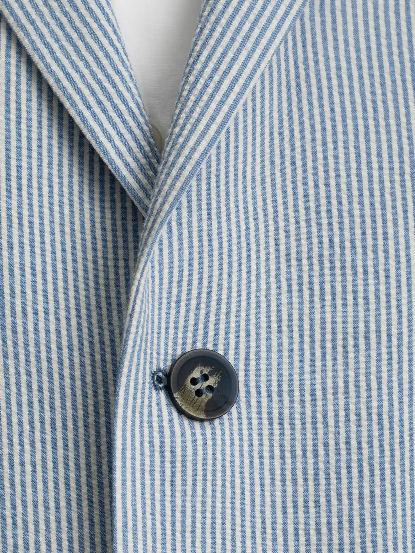 کت تک آبی راه راه ریز ال سی من 49