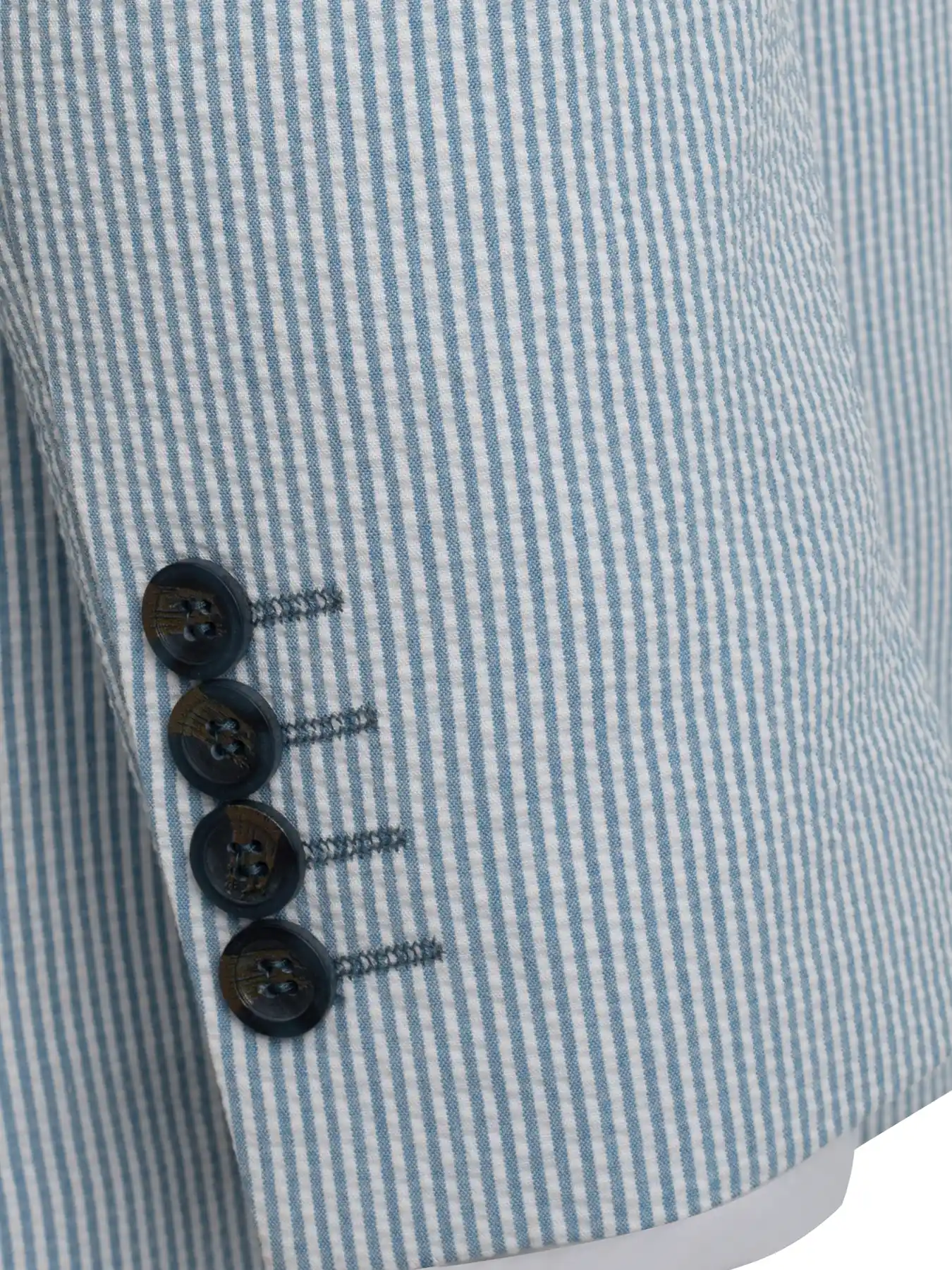 کت تک آبی راه راه ریز ال سی من 49