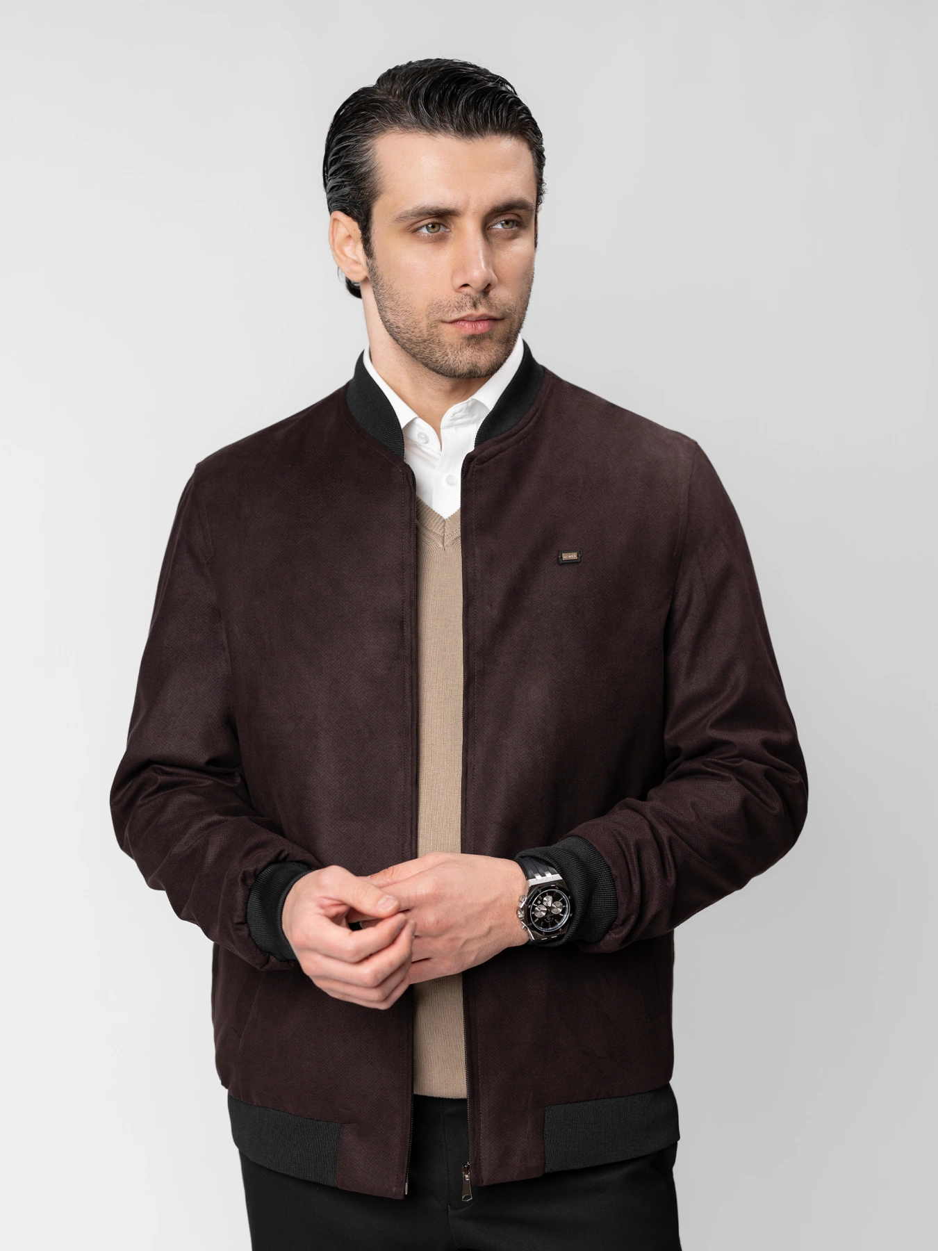 کاپشن جناقی زرشکی 93