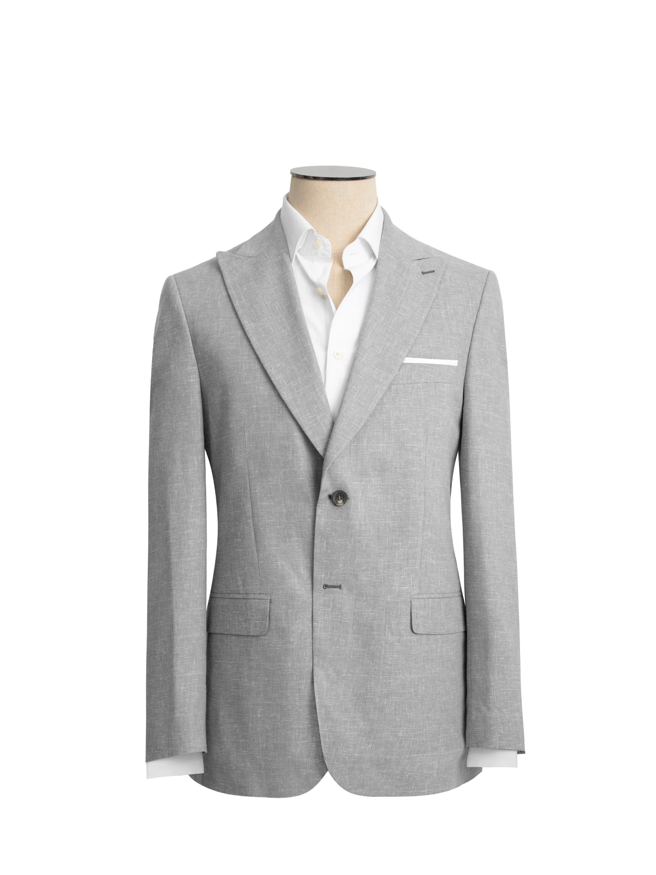 کت تک یقه بلیزر طوسی ال سی من 75