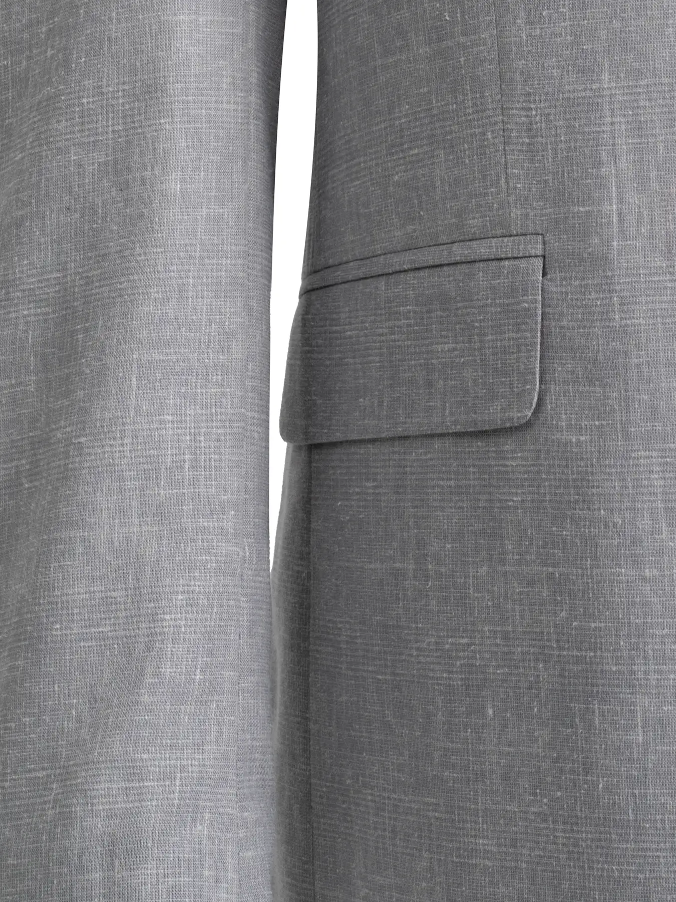 کت تک یقه بلیزر طوسی ال سی من 75