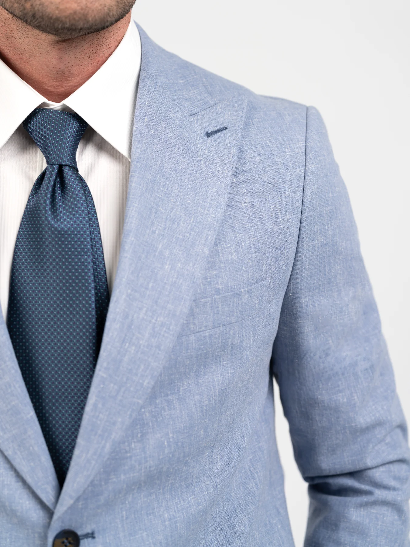 کت و شلوار آبی ال سی من 61