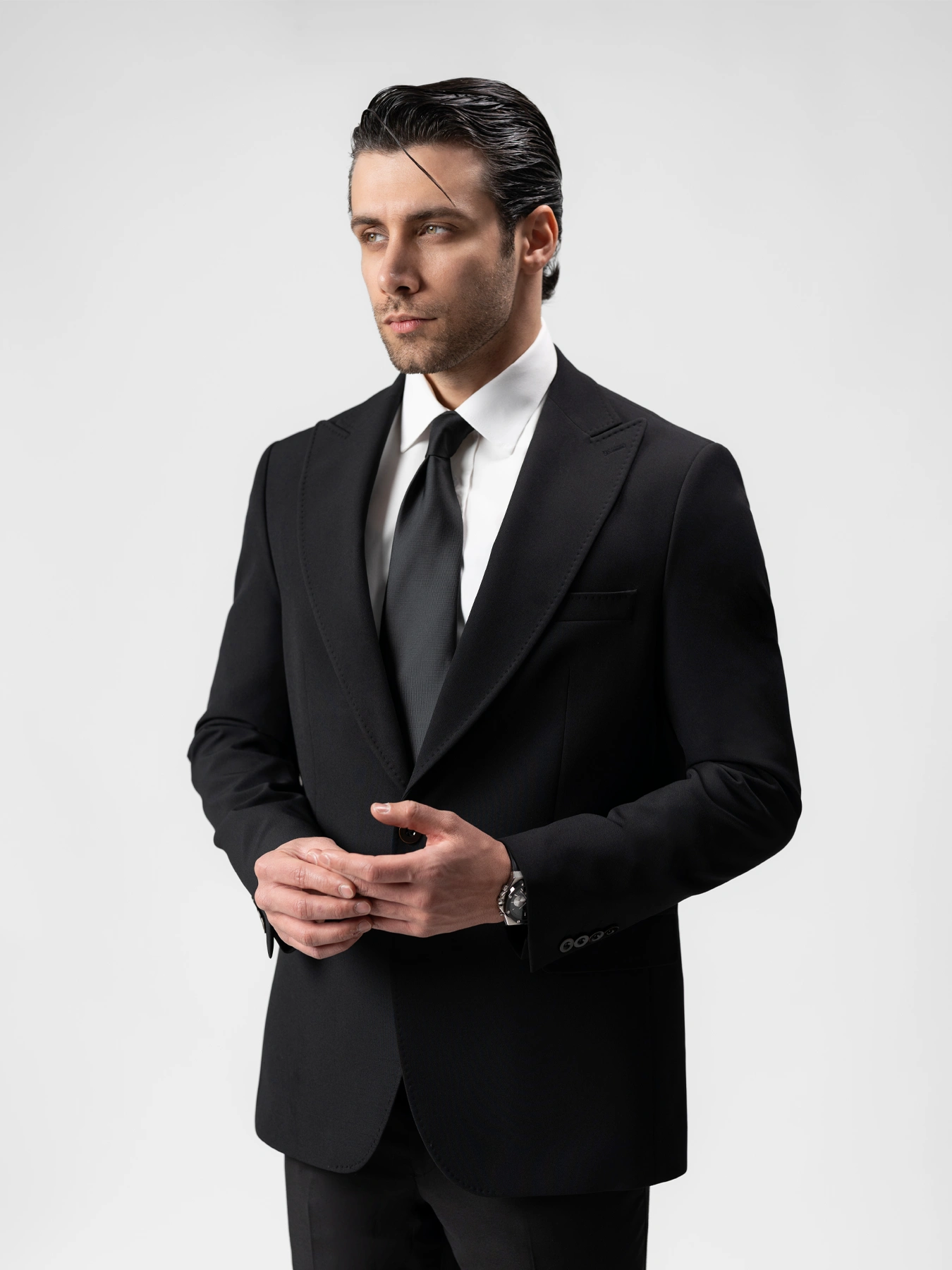 کت تک یقه بلیزر مشکی 95