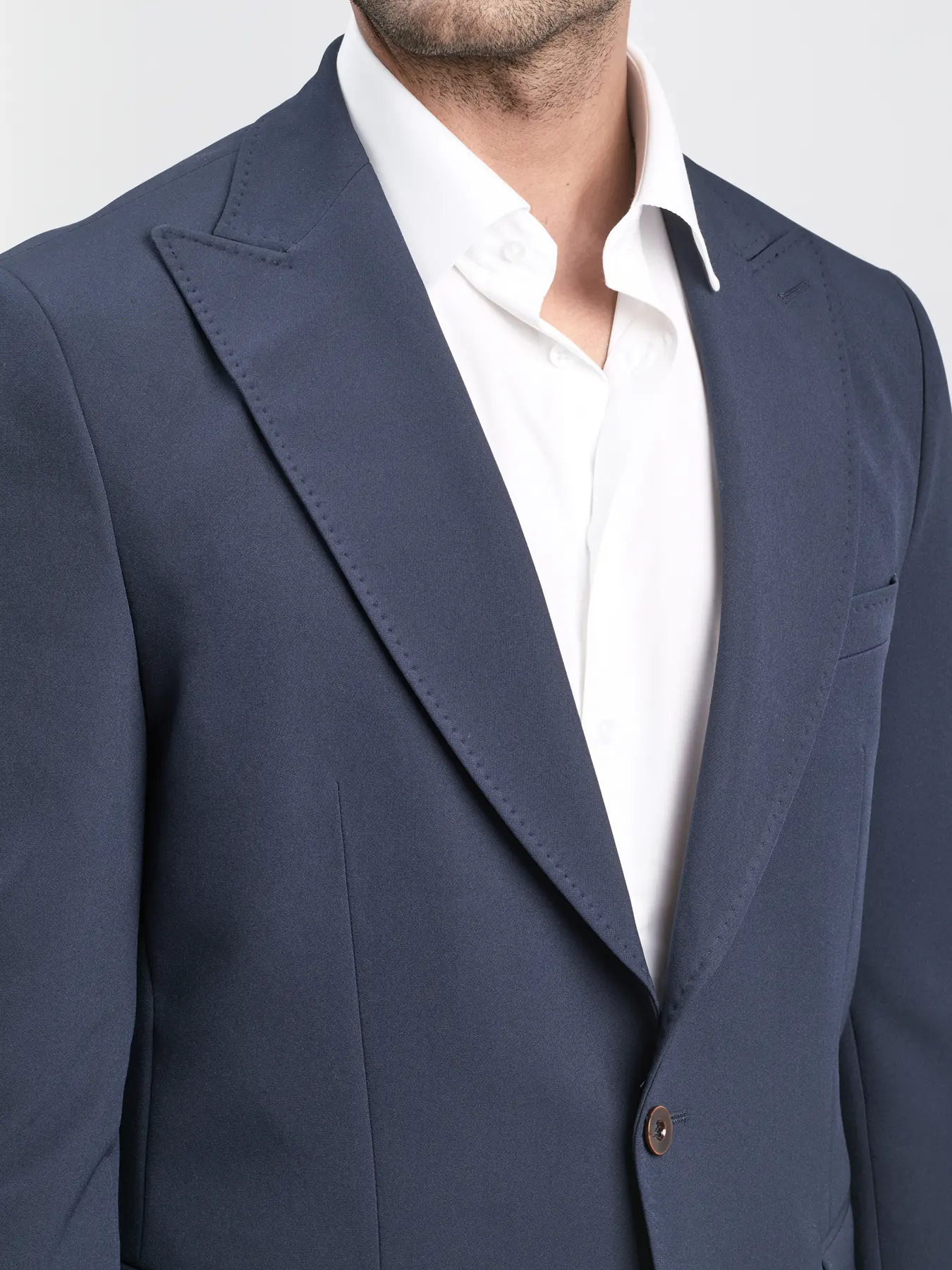 کت تک یقه بلیزر ال سی من سرمه ای 9