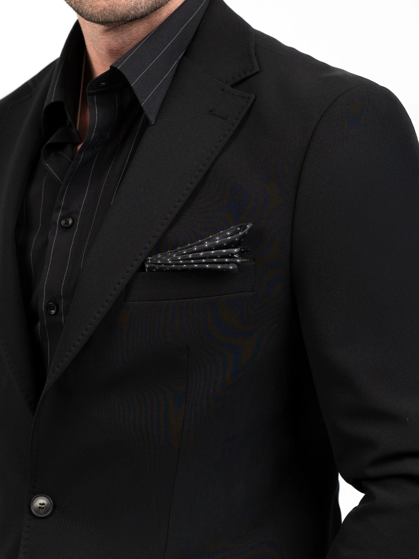 کت تک یقه انگلیسی مشکی ال سی من 35