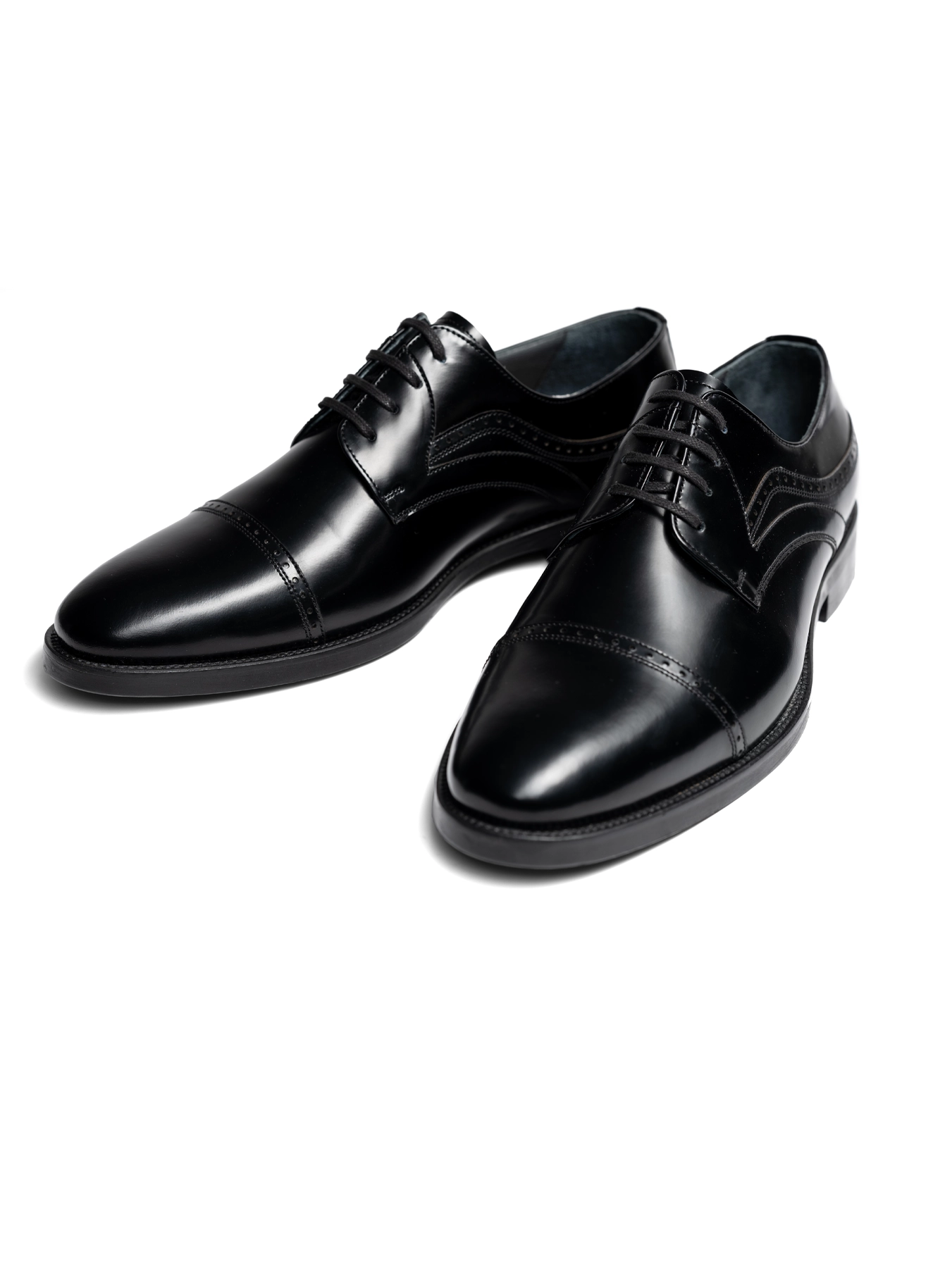 کفش چرم بندار مشکی 30