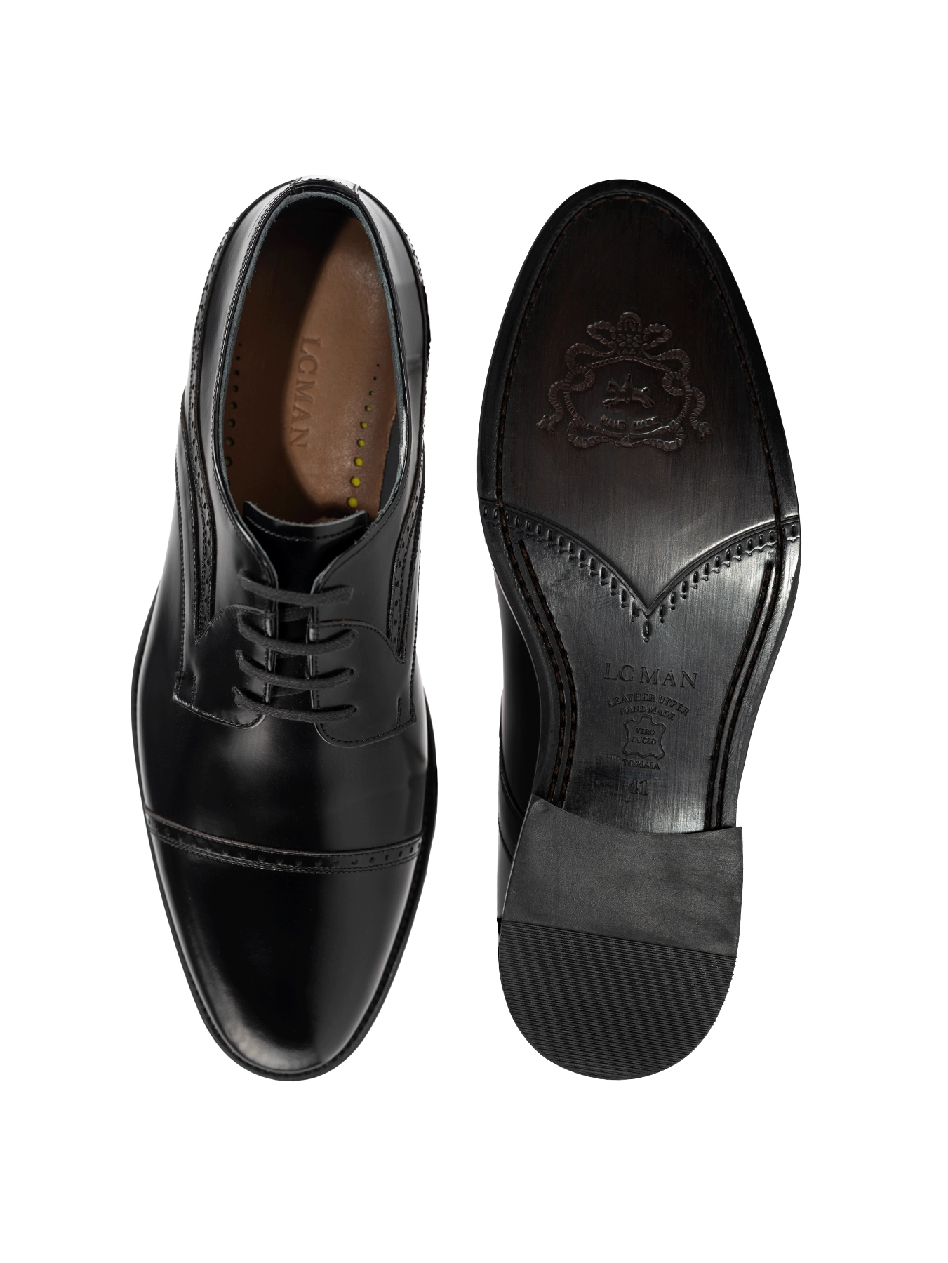 کفش چرم بندار مشکی 30