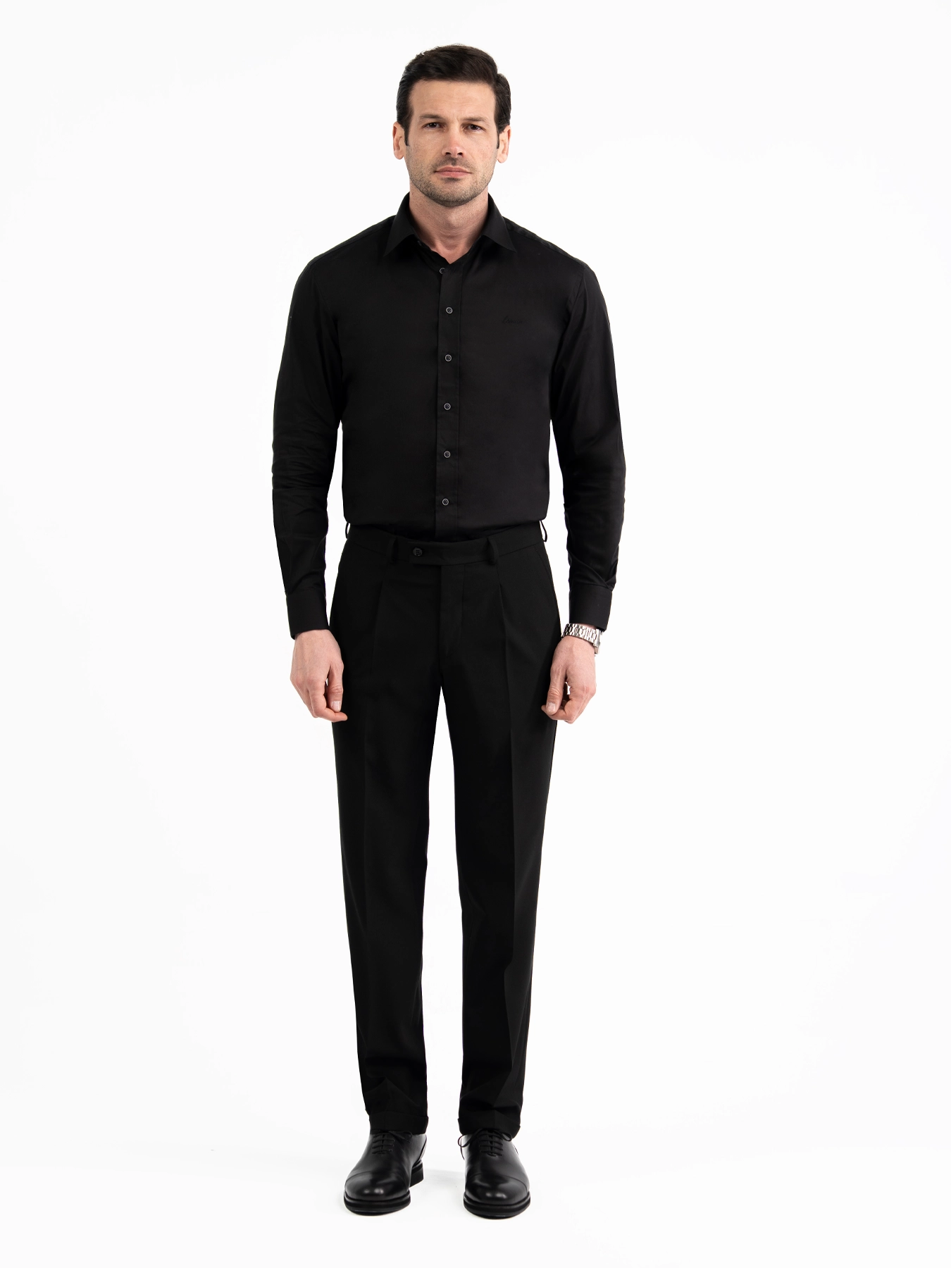 پیراهن آستین بلند مشکی ال سی من 40