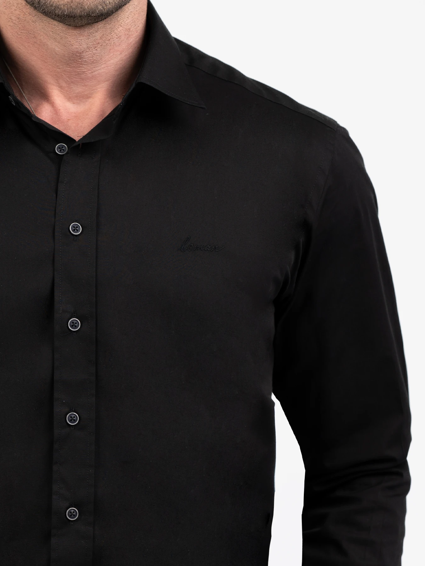 پیراهن آستین بلند مشکی ال سی من 40