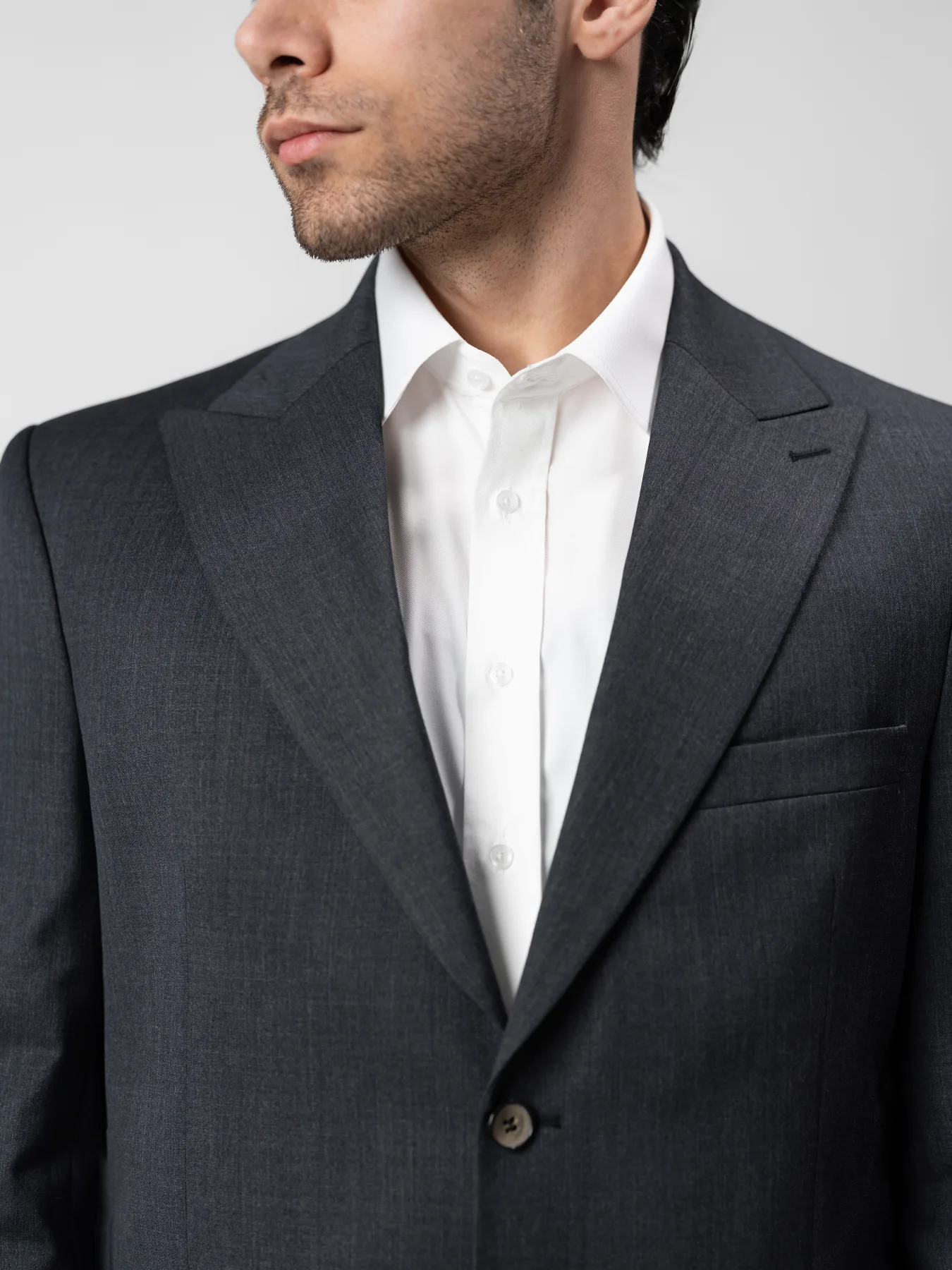 کت و شلوار یقه بلیزر زغالی 55