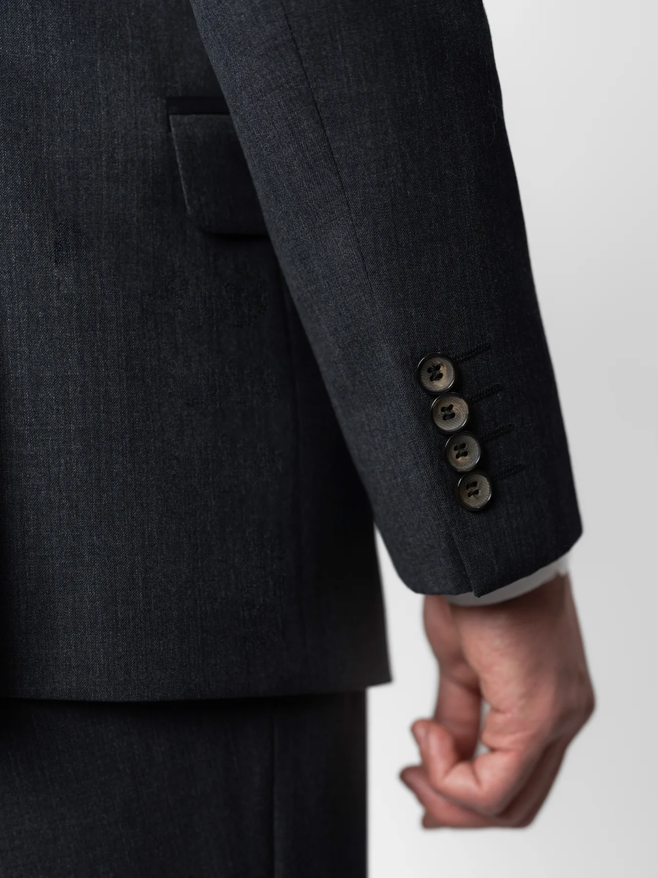 کت و شلوار یقه بلیزر زغالی 55