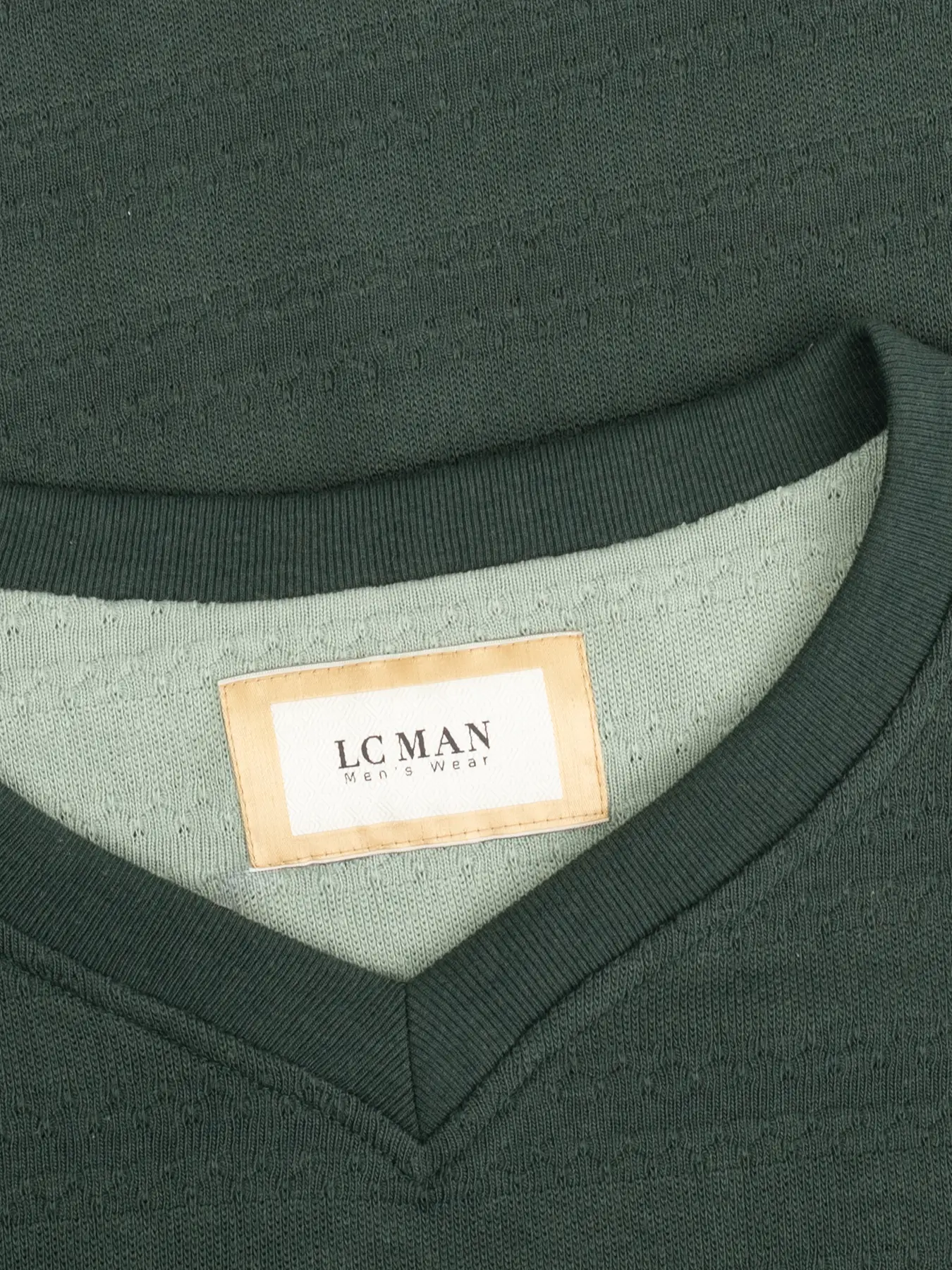 پلیور طرح دار سبز تیره 3