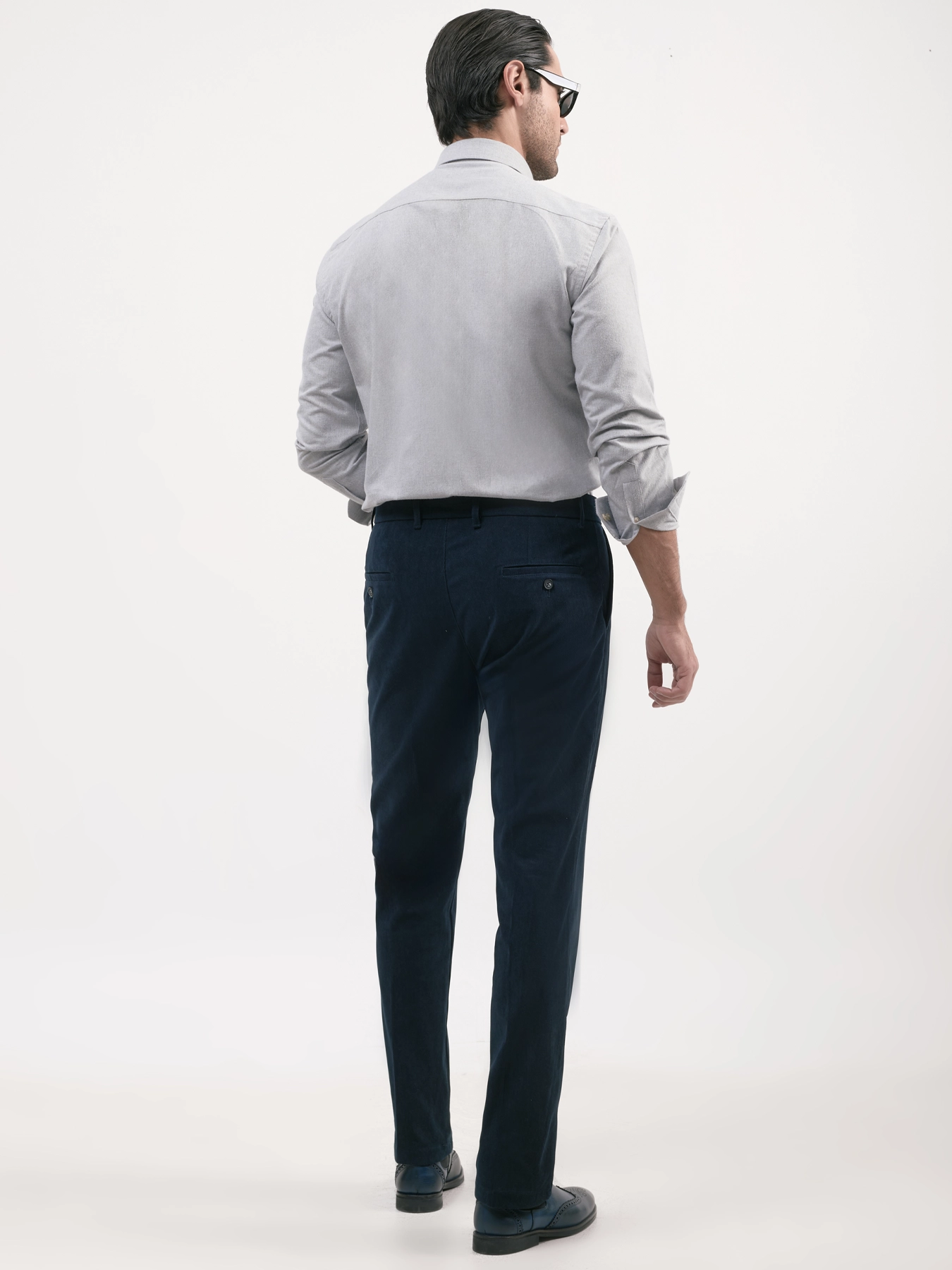 پیراهن آستین بلند پاییزه طوسی 19