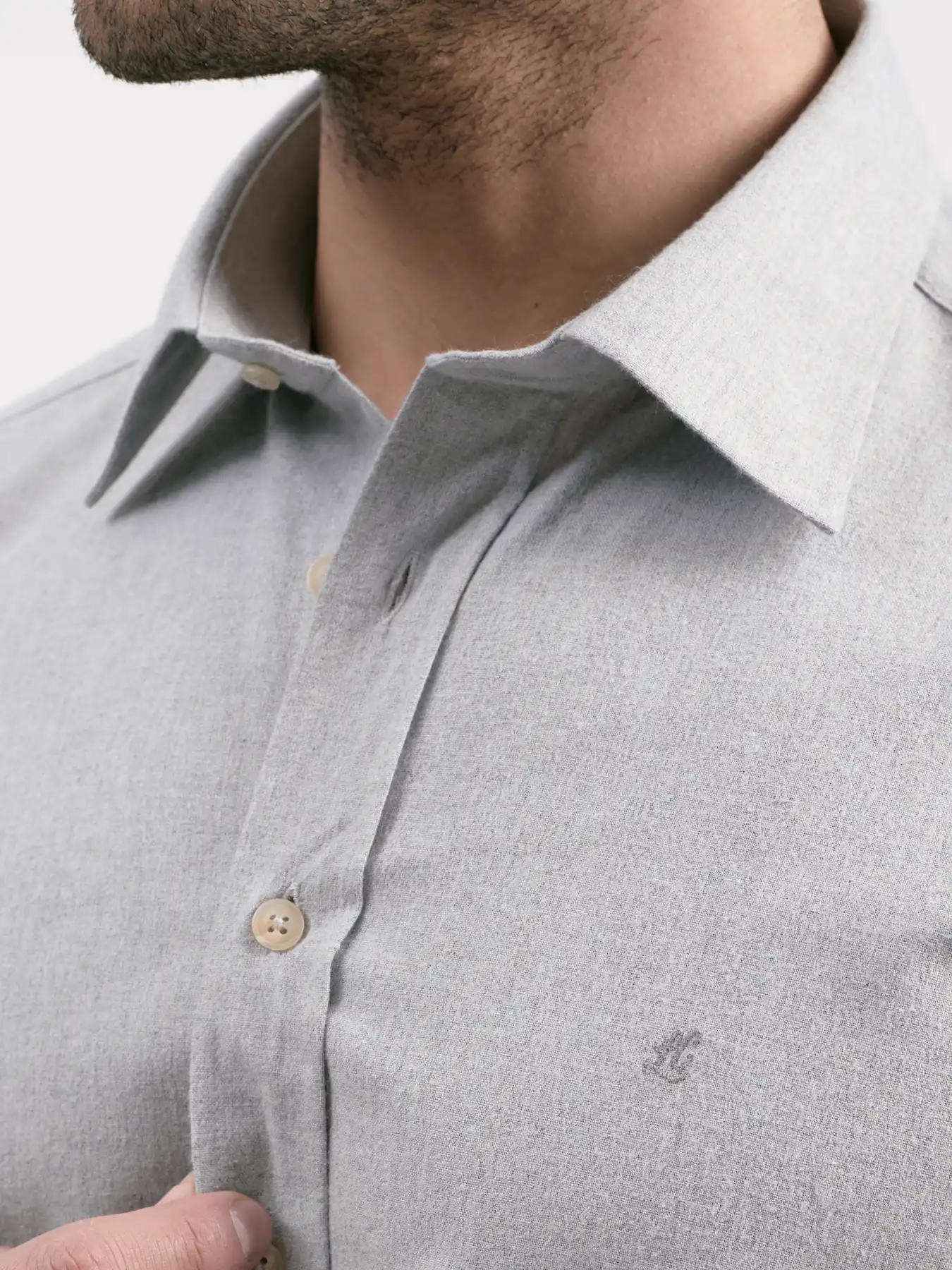 پیراهن آستین بلند پاییزه طوسی 19