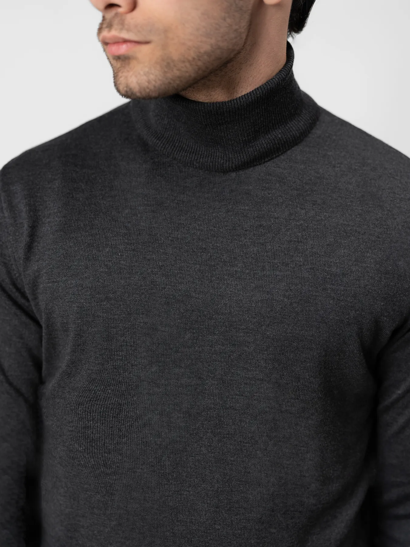 پلیور یقه اسکی طوسی 62