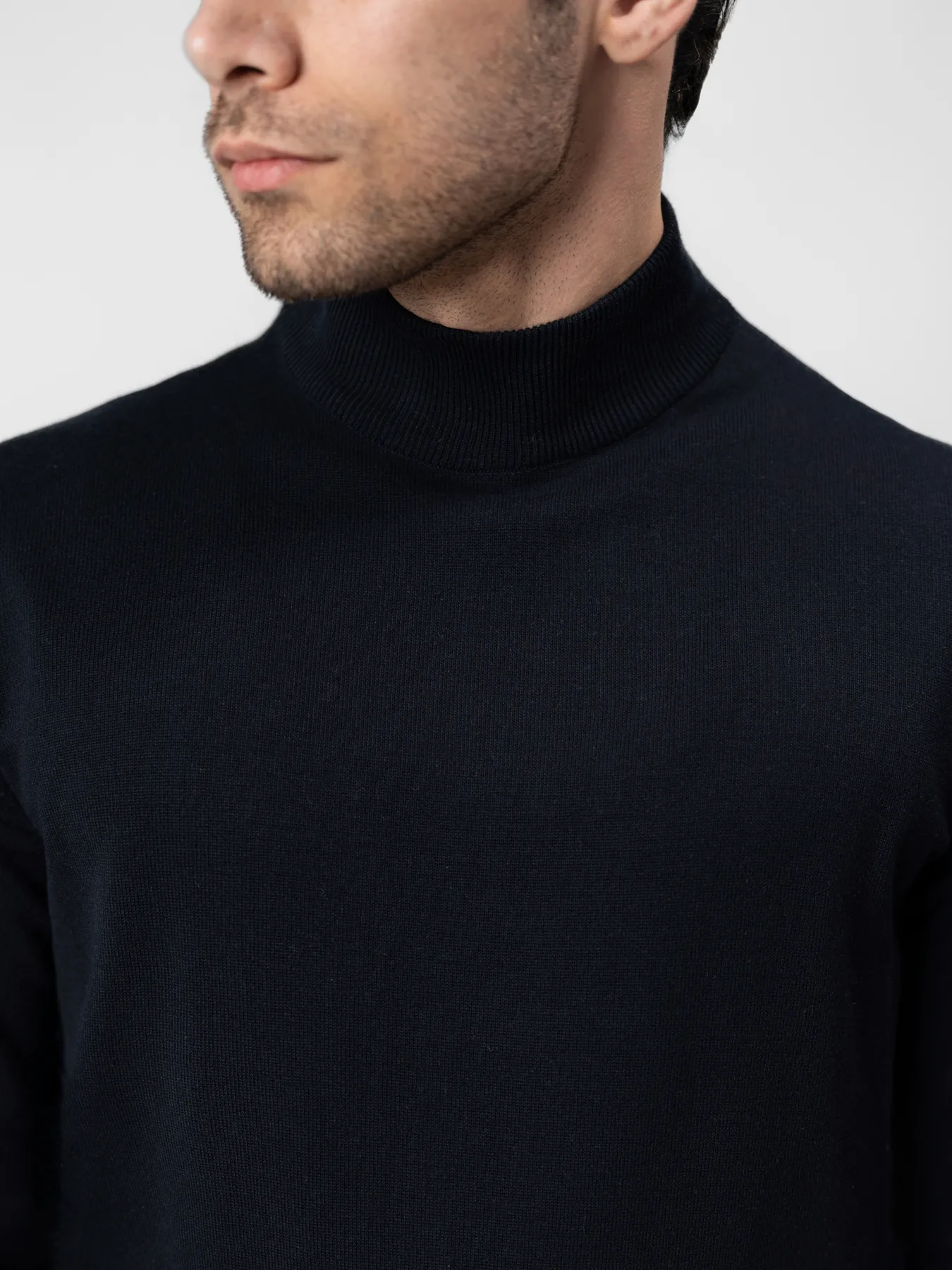 پلیور یقه پنج سانت سرمه ای تیره 10