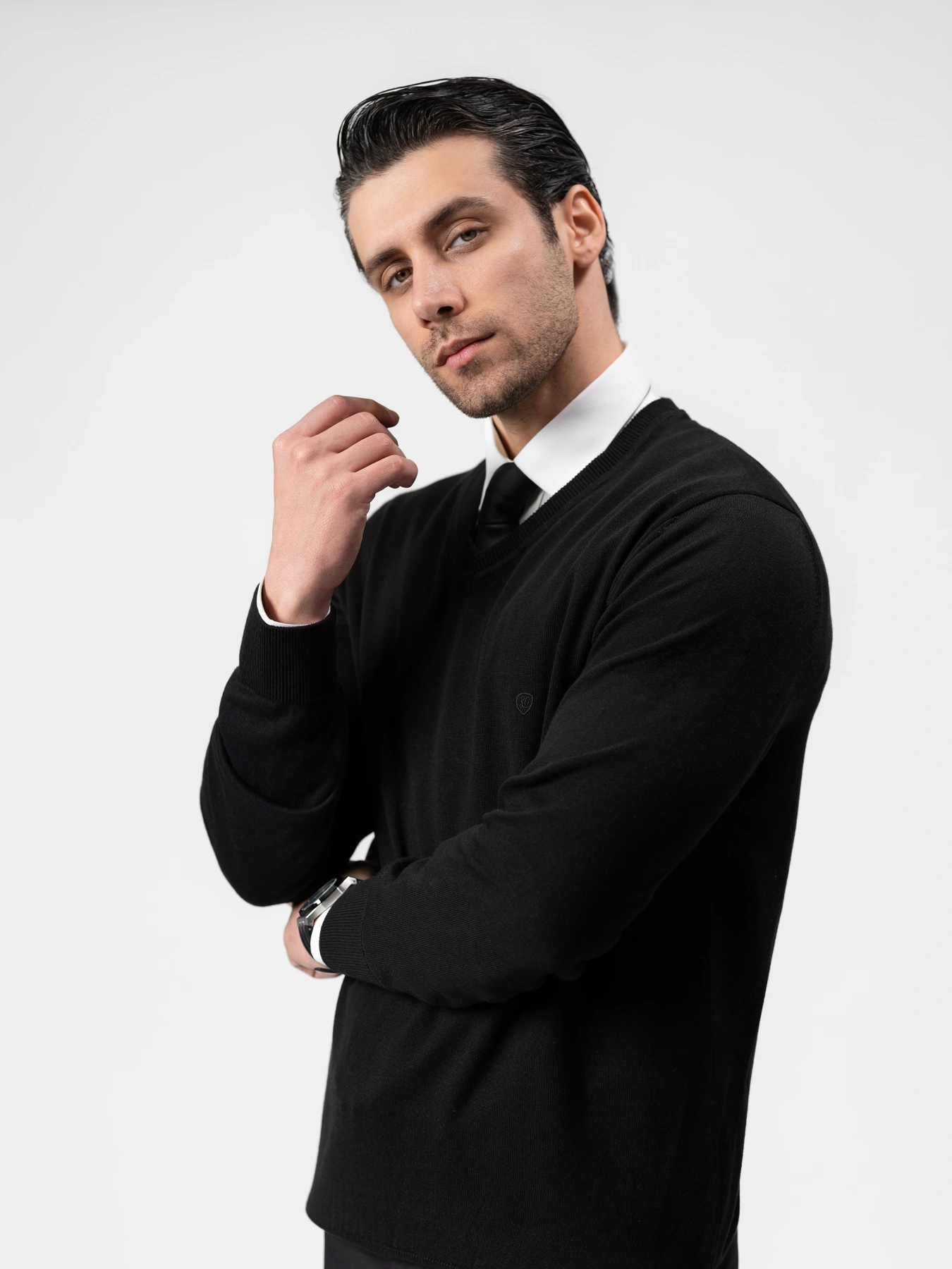 پلیور یقه هفت مشکی 19