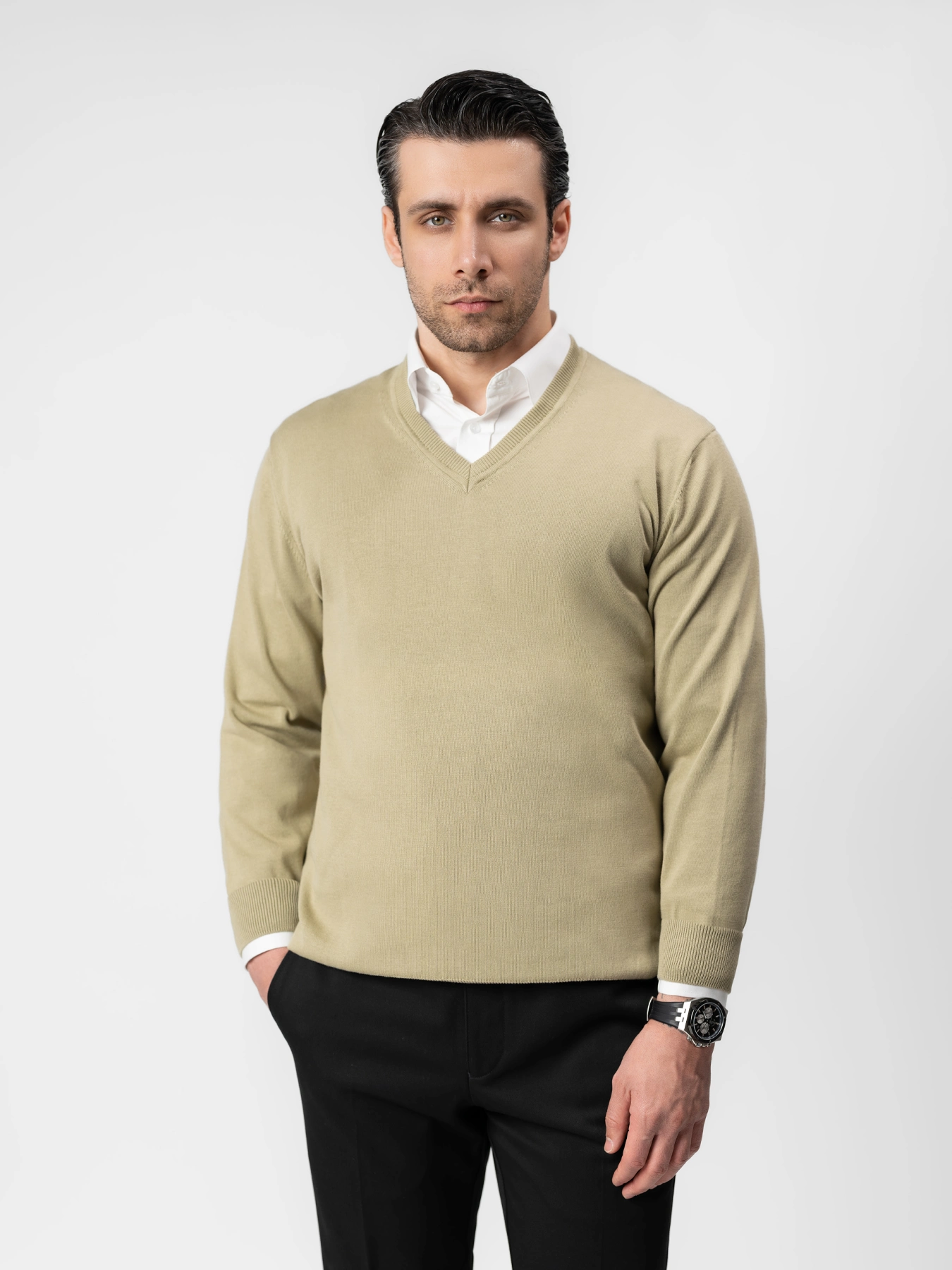 پلیور ساده یقه هفت 35