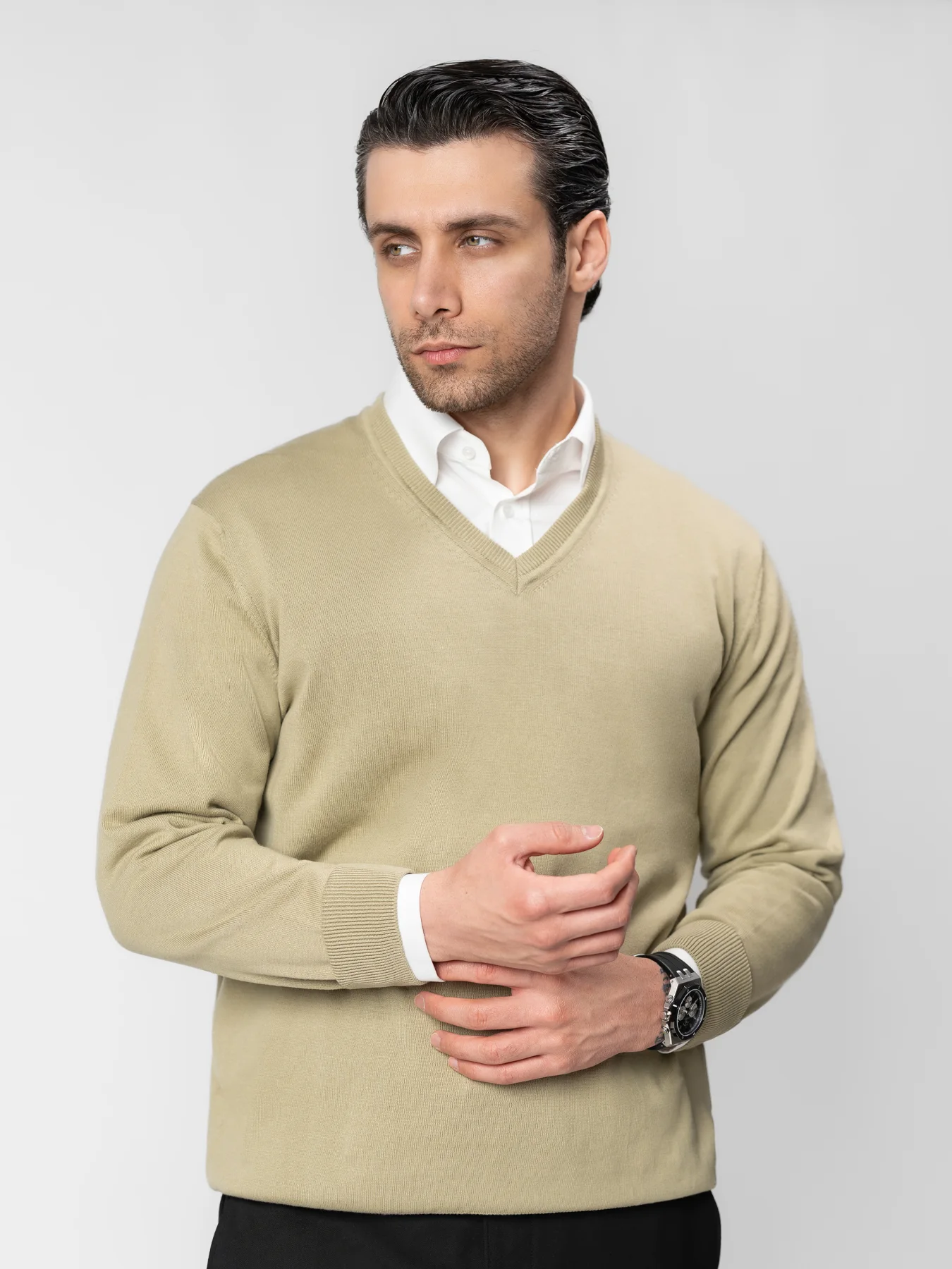 پلیور ساده یقه هفت 35