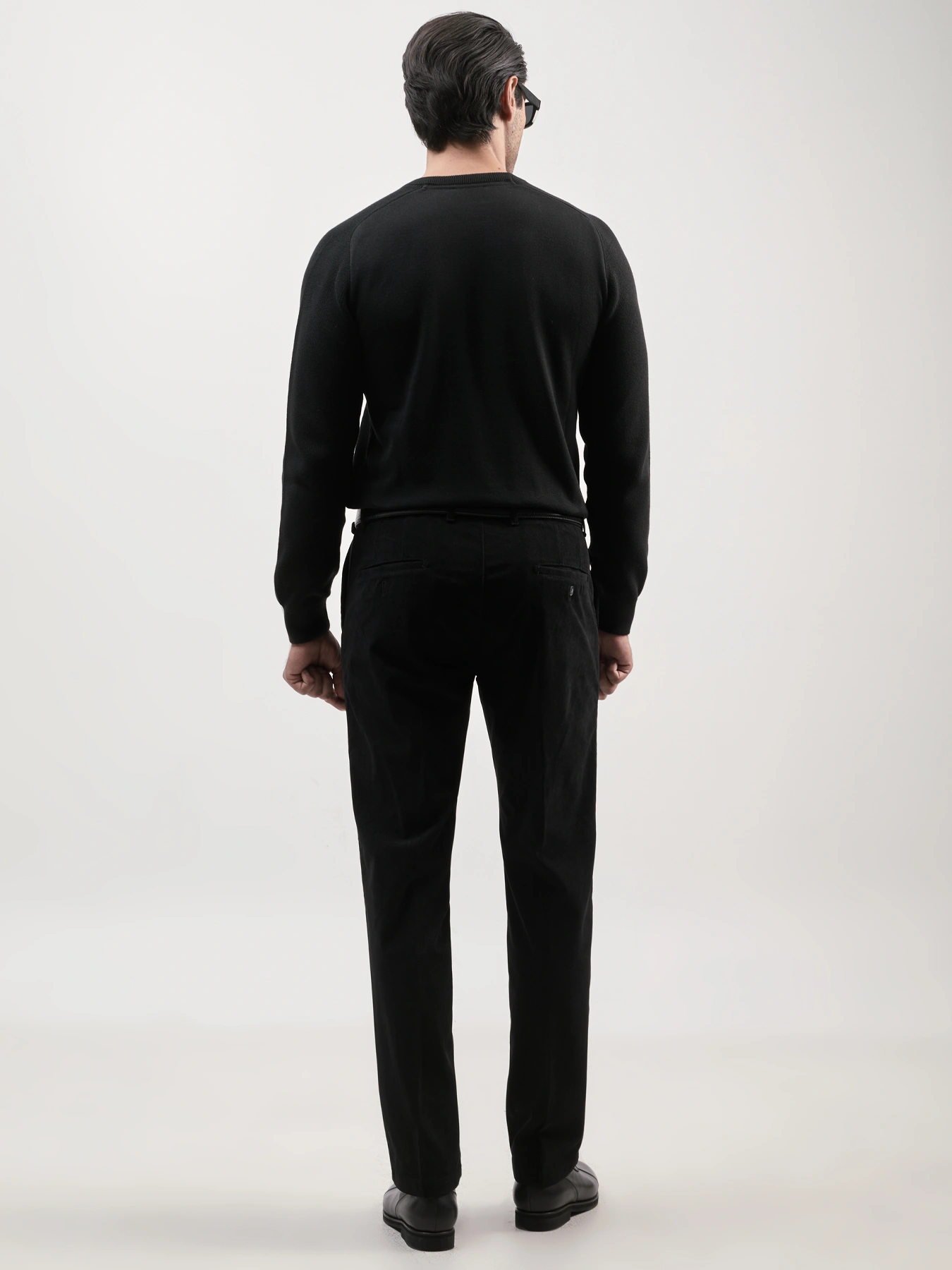 بافت یقه گرد مشکی 26