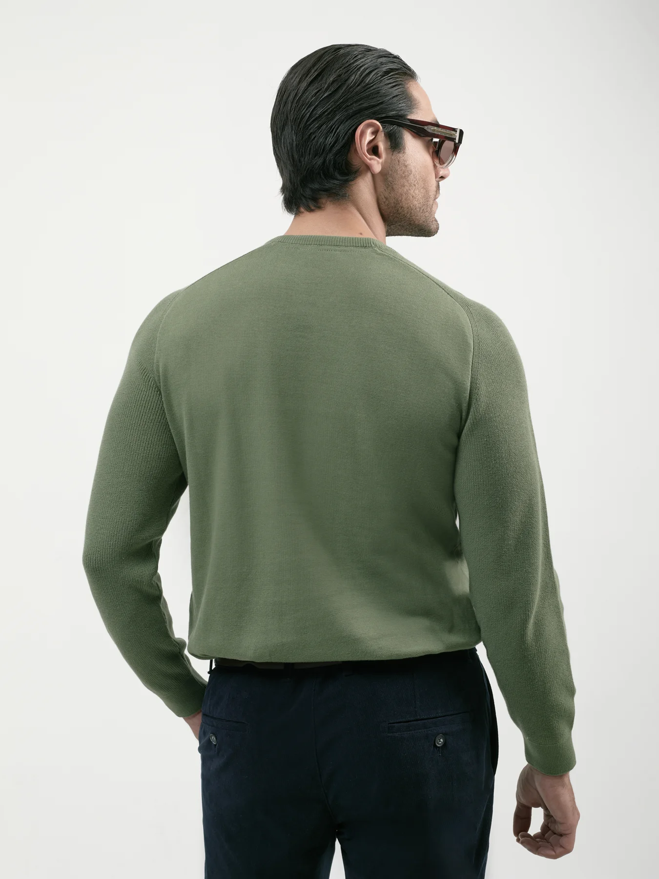 بافت زیتونی یقه گرد 51