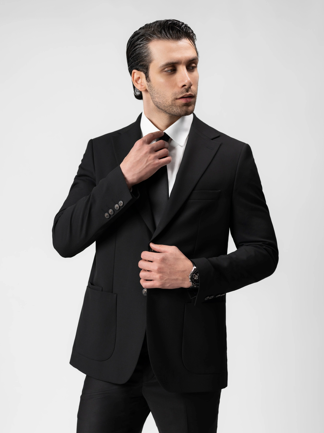 کت تک ساده مشکی 43