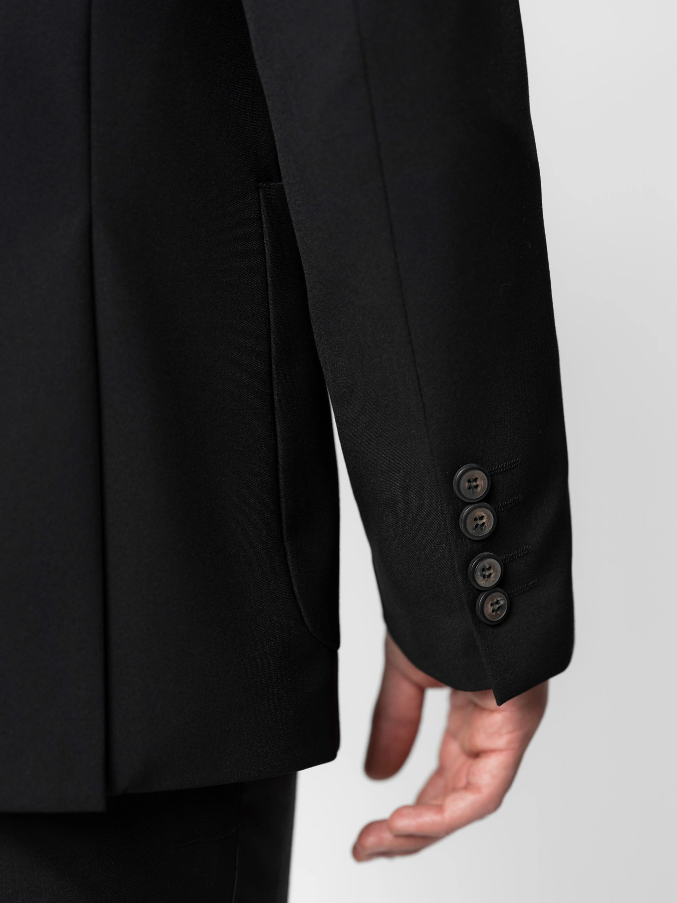 کت تک ساده مشکی 43