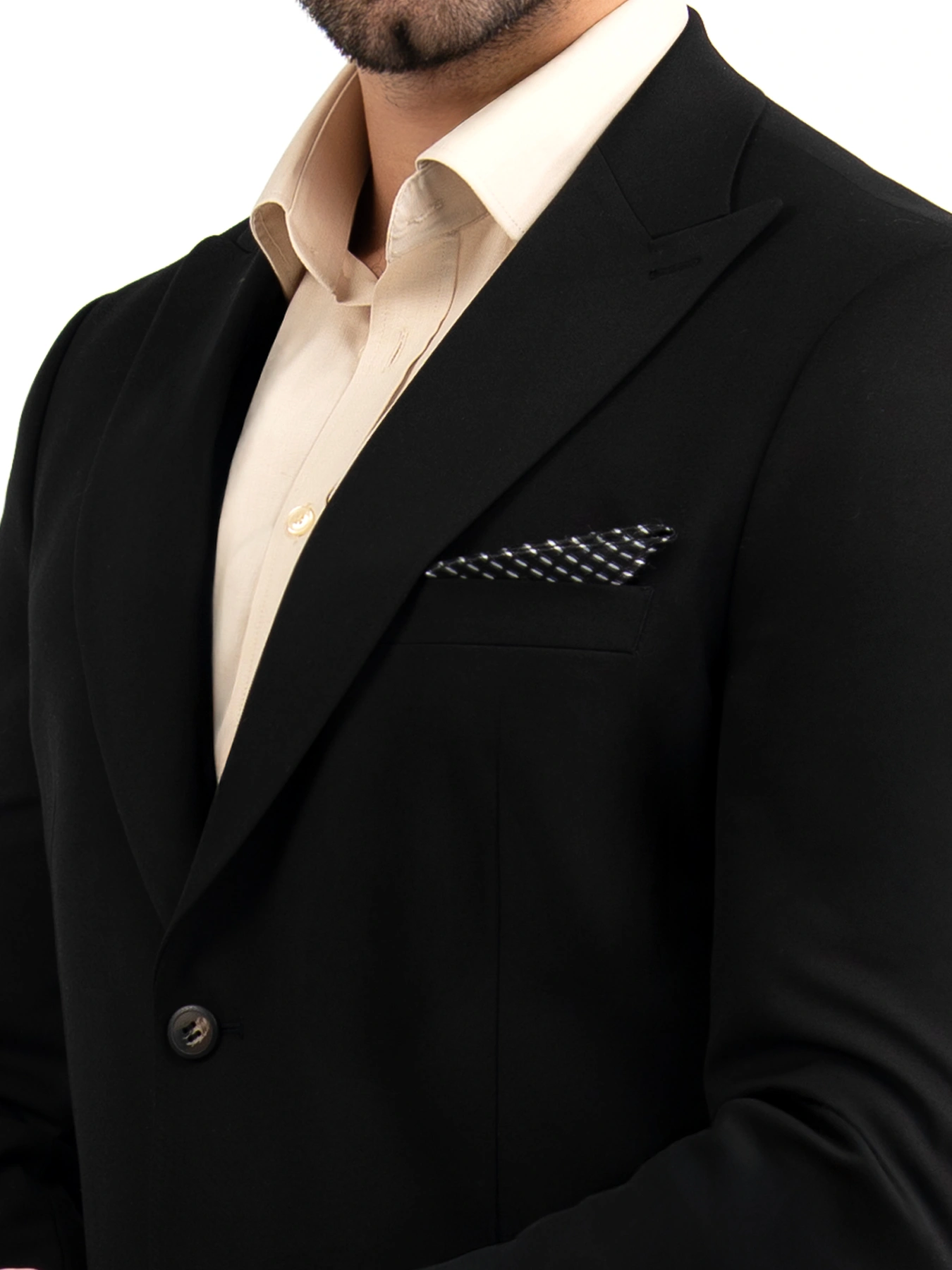 کت تک یقه بلیزر مشکی ال سی من 91