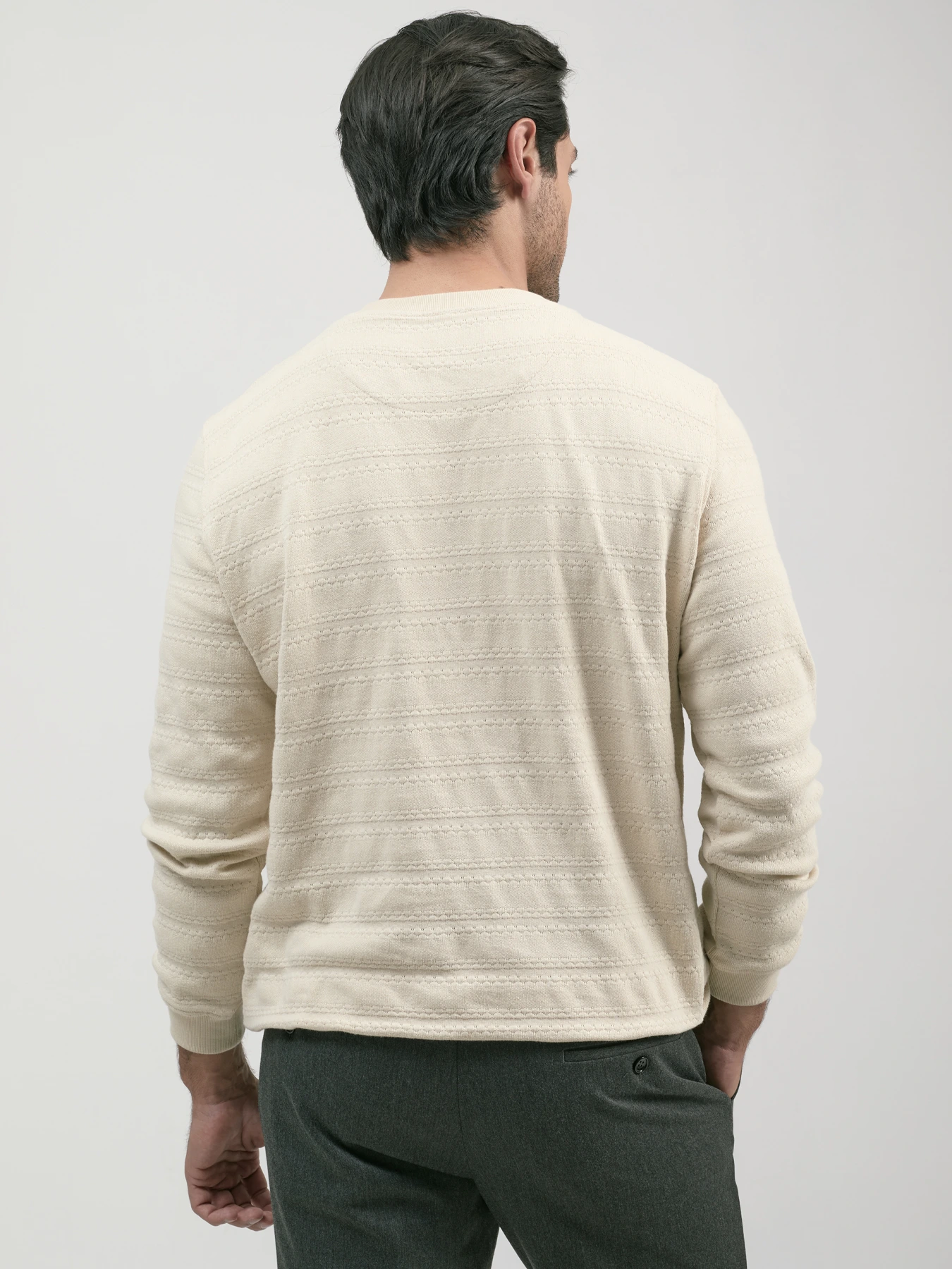 پلیور طرح دار کرم 28