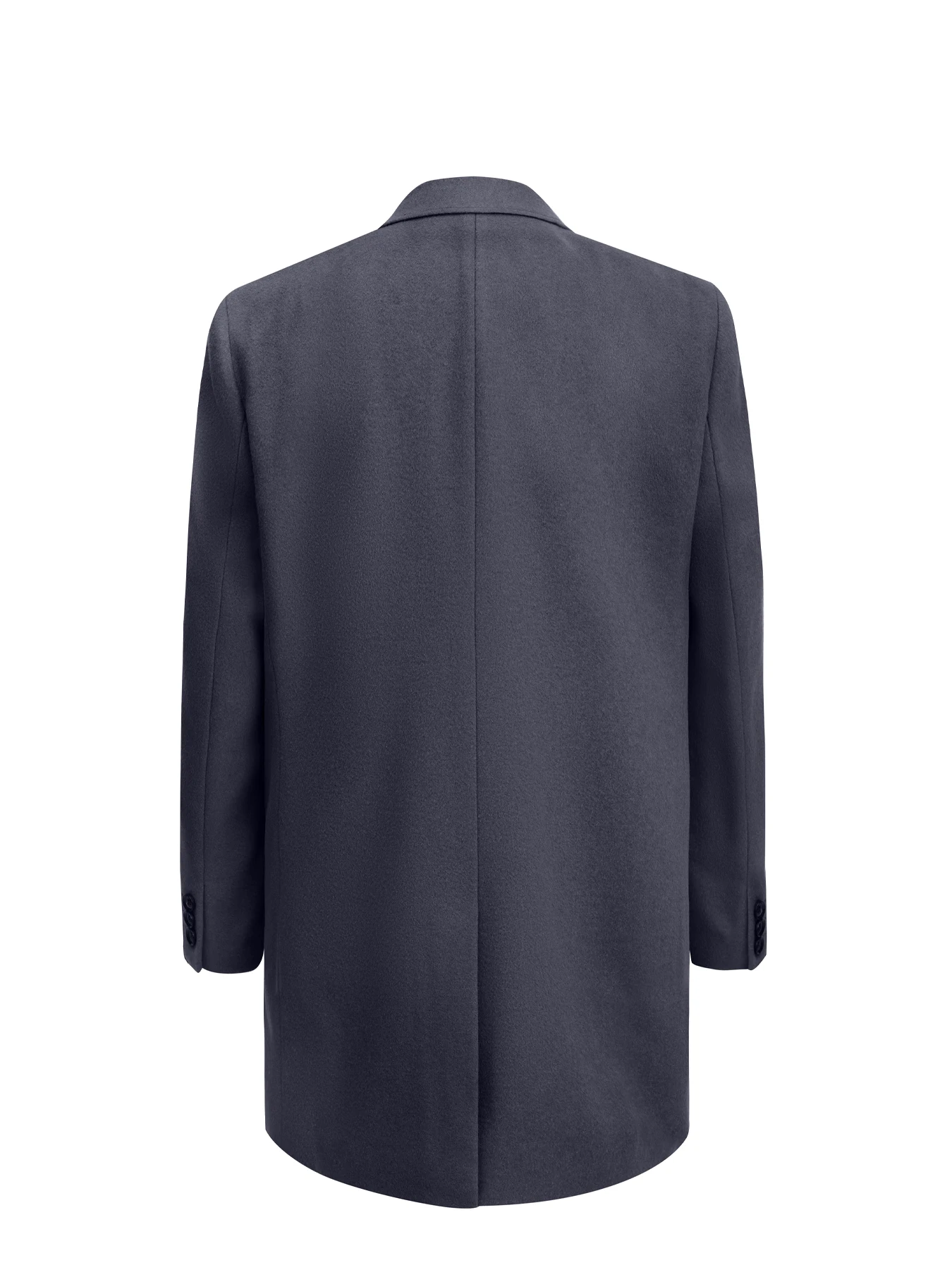 پالتو سرمه ای تیره یقه انگلیسی 57