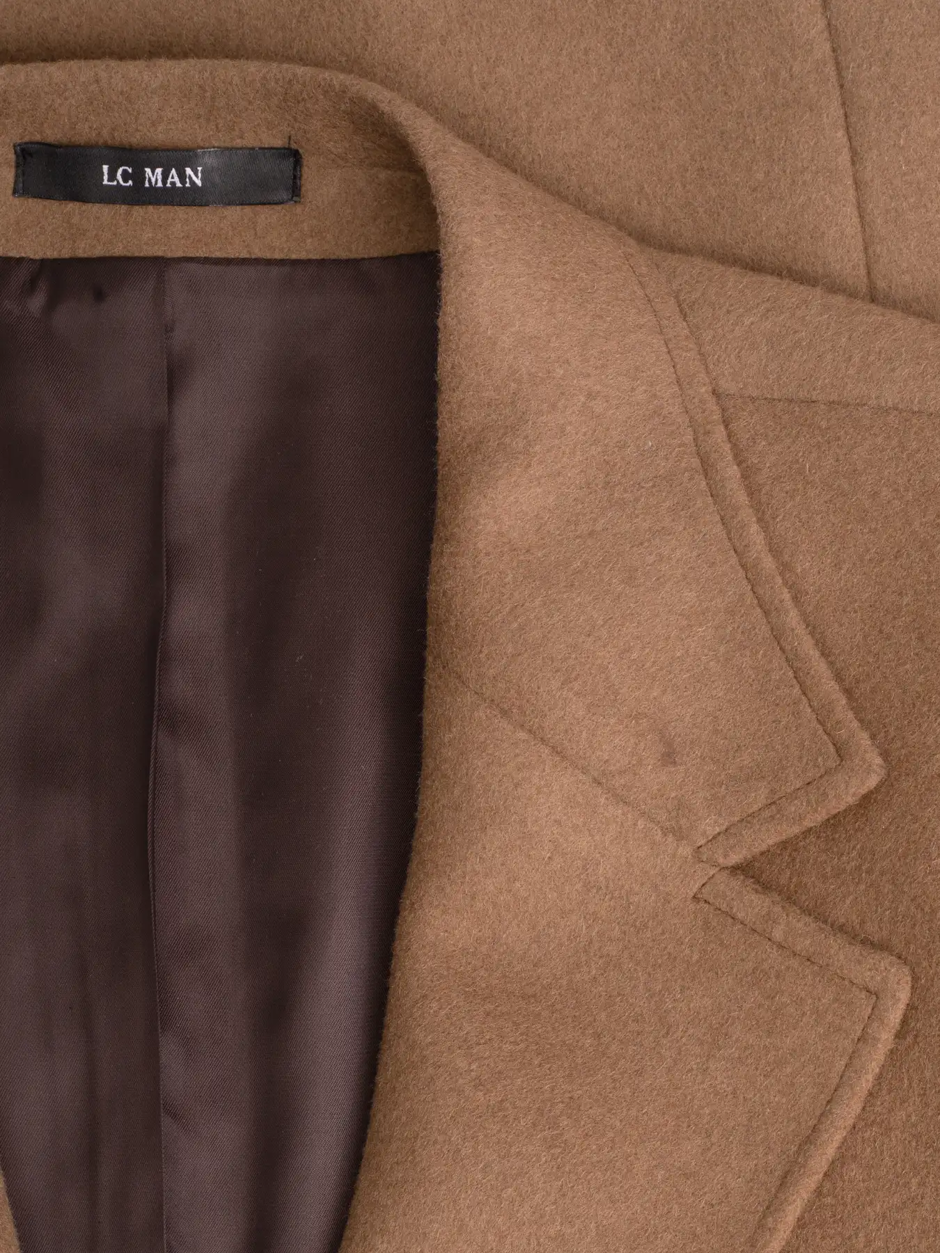 پالتو قهوه ای روشن یقه انگلیسی 75