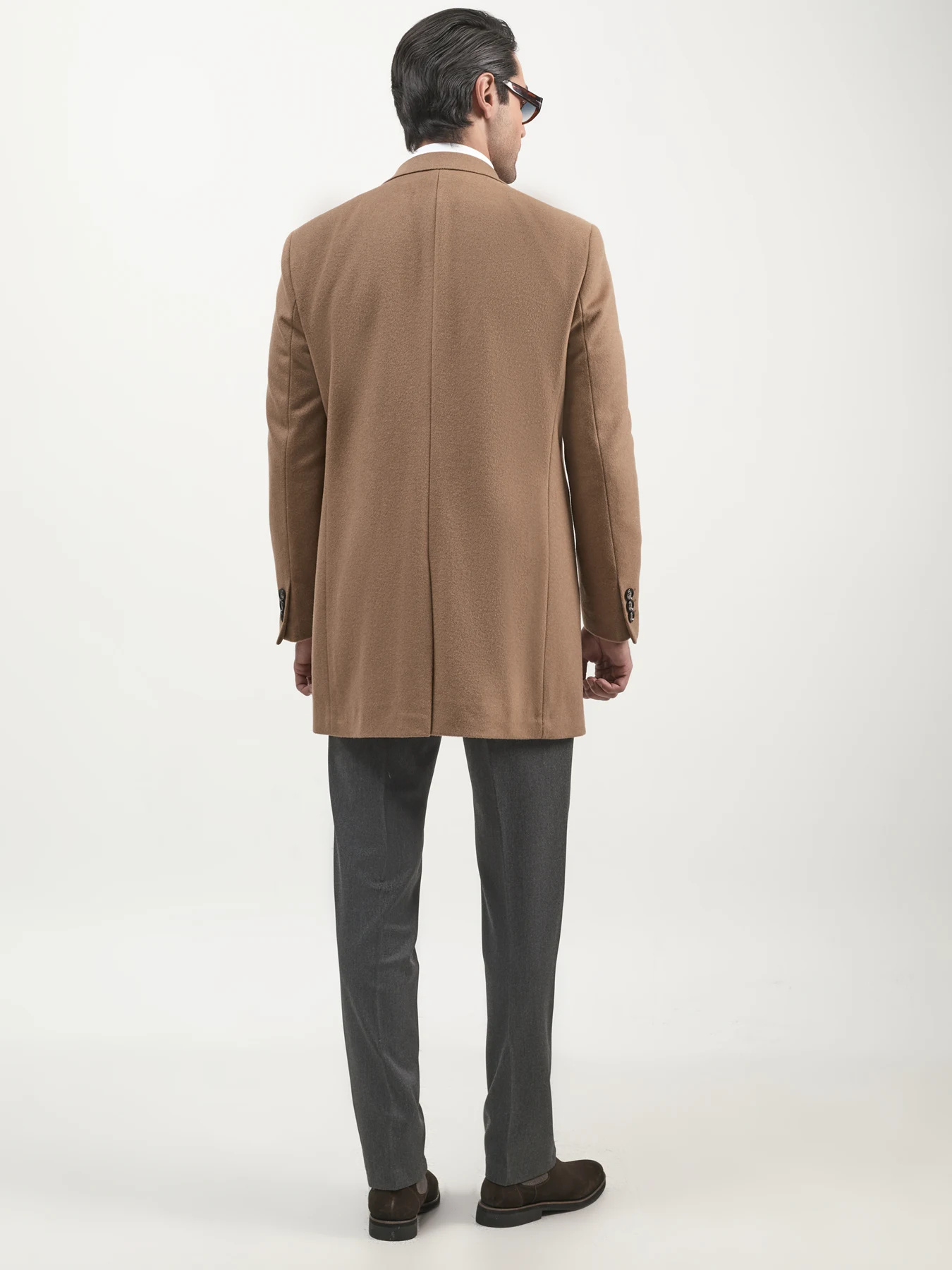 پالتو یقه انگلیسی قهوه ای روشن 76