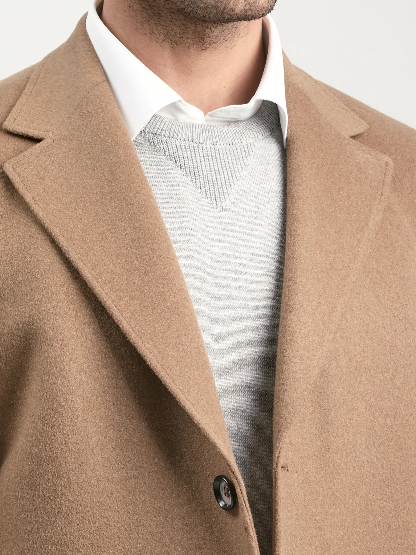 پالتو یقه انگلیسی قهوه ای روشن 76