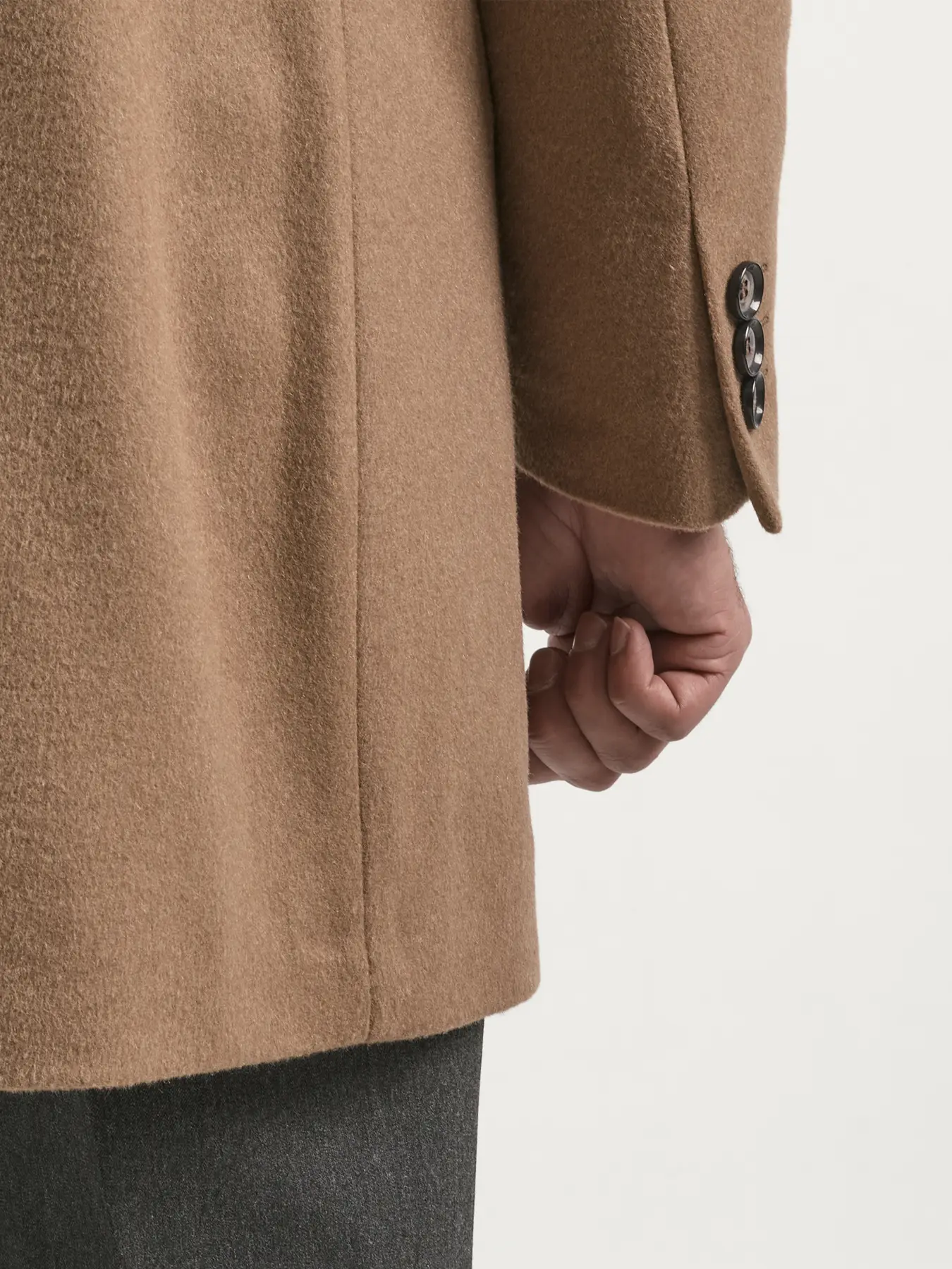 پالتو یقه انگلیسی قهوه ای روشن 76