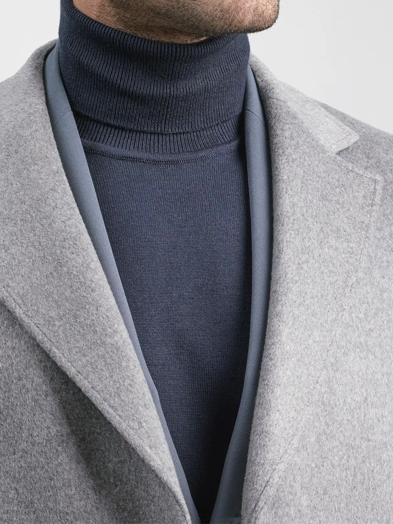 پالتو یقه انگلیسی طوسی 85