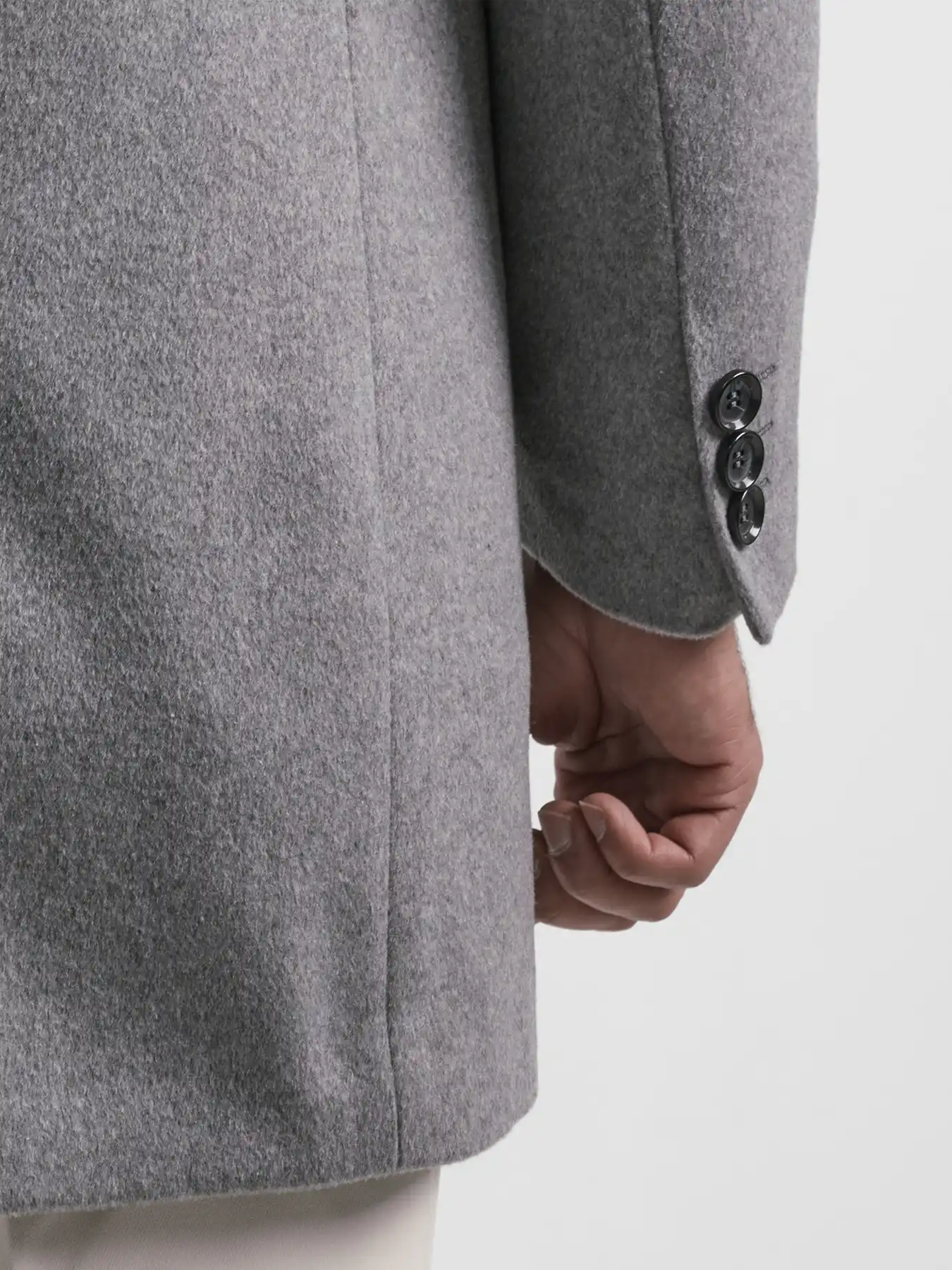 پالتو یقه انگلیسی طوسی 85