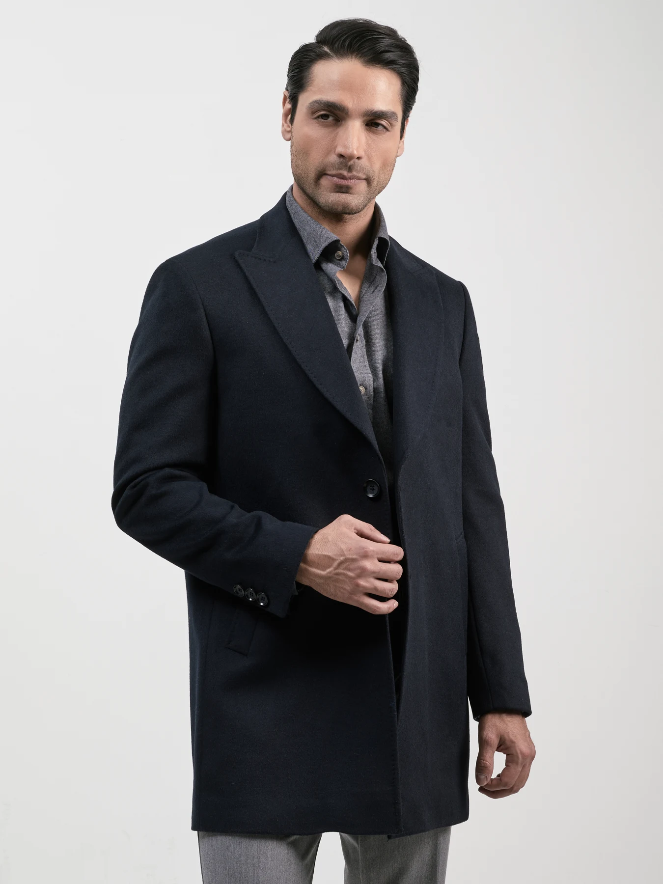 پالتو یقه بلیزر سرمه ای ال سی من 21