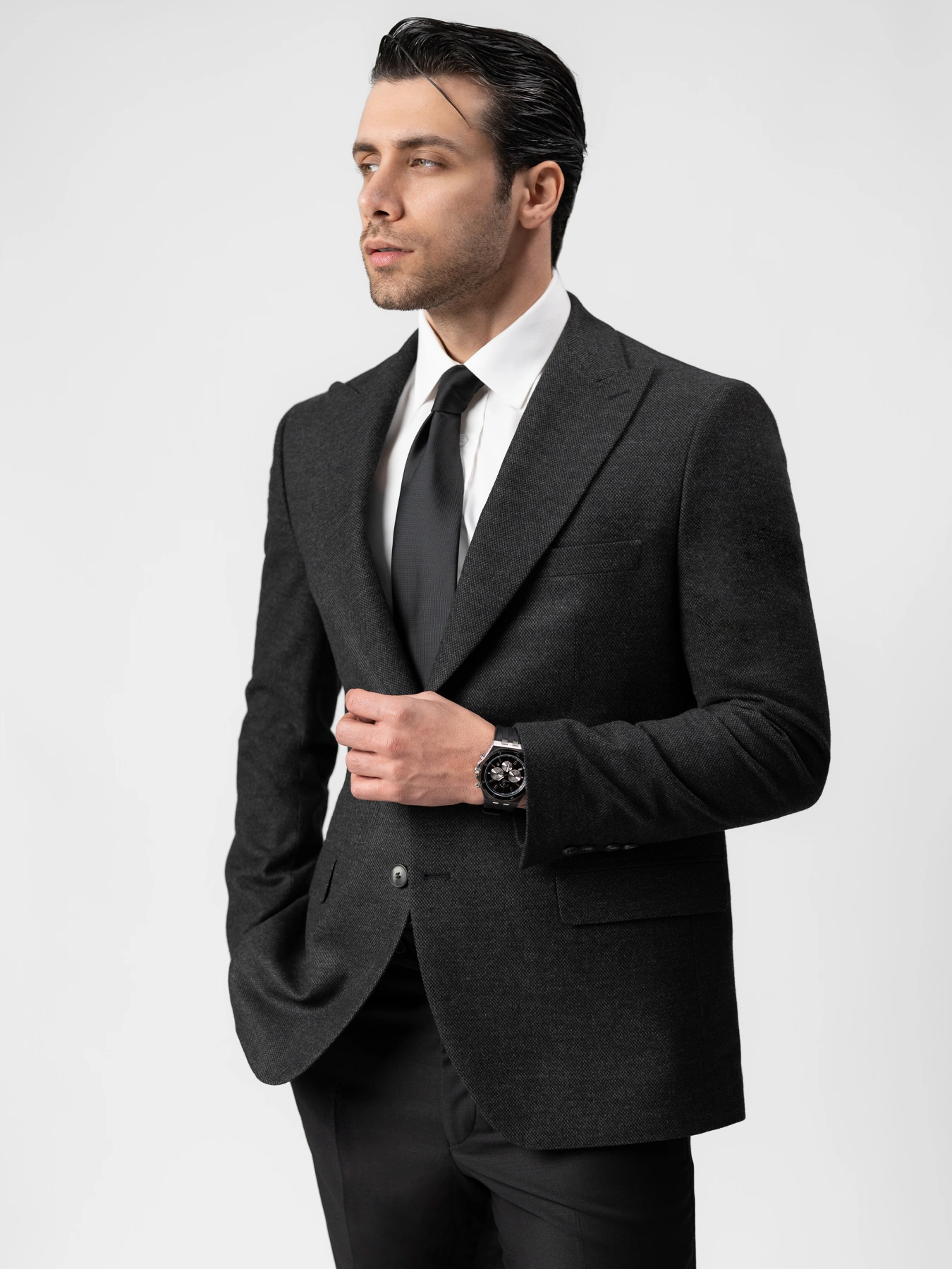 کت تک طرح سوزنی زغالی 42