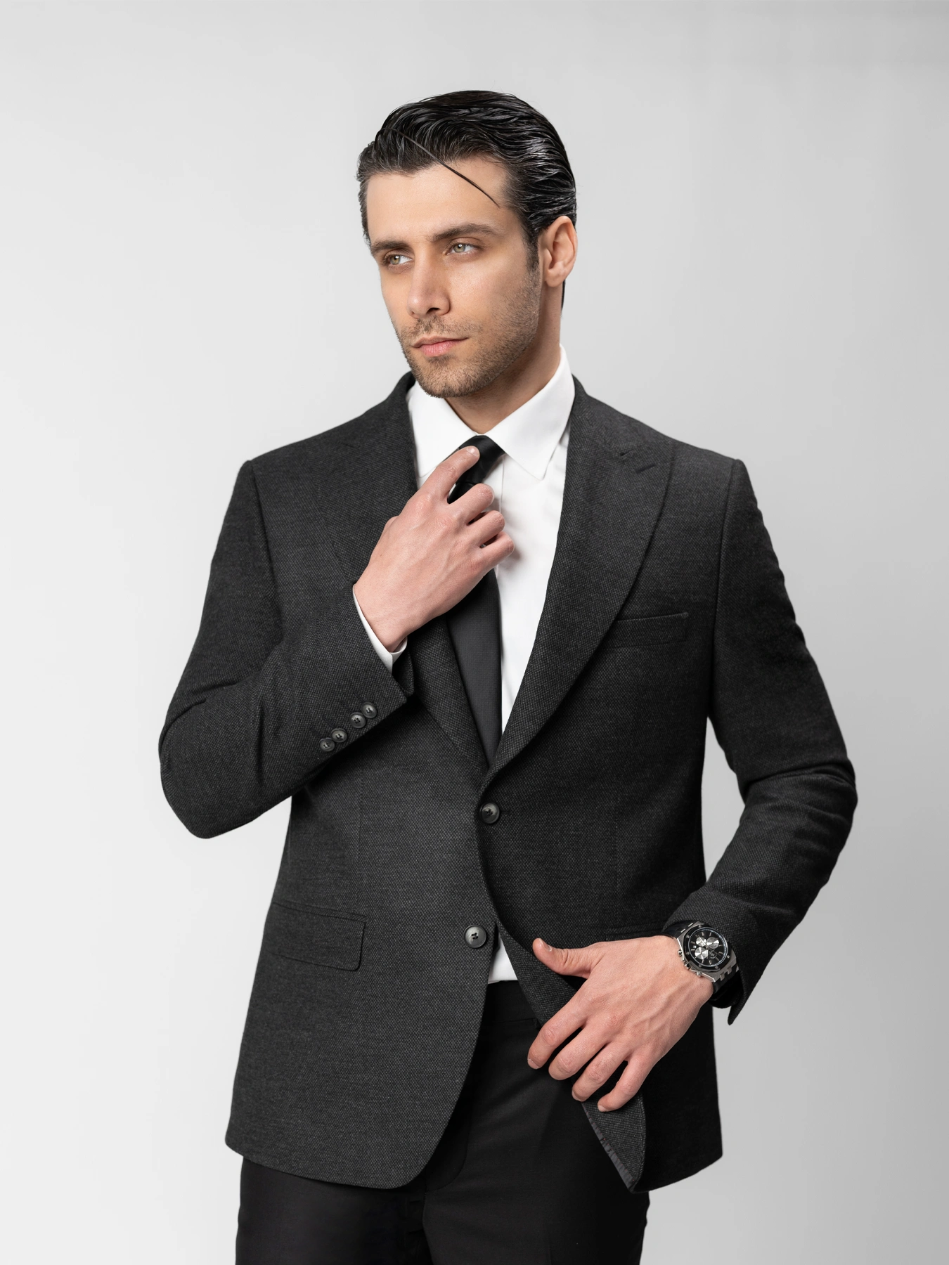 کت تک طرح سوزنی زغالی 42