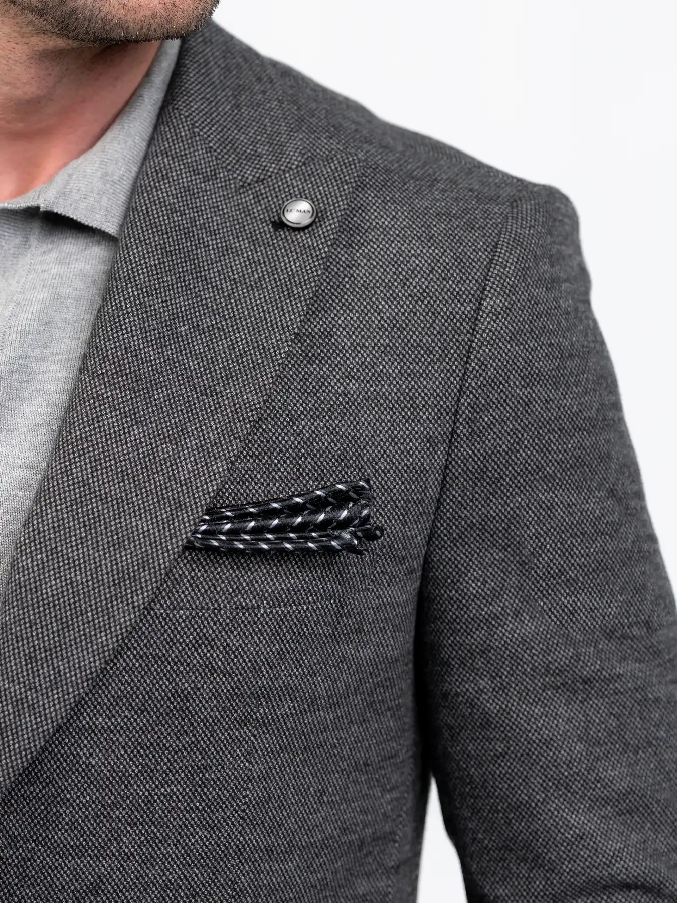 کت تک یقه بلیزر طرح سوزنی طوسی 49