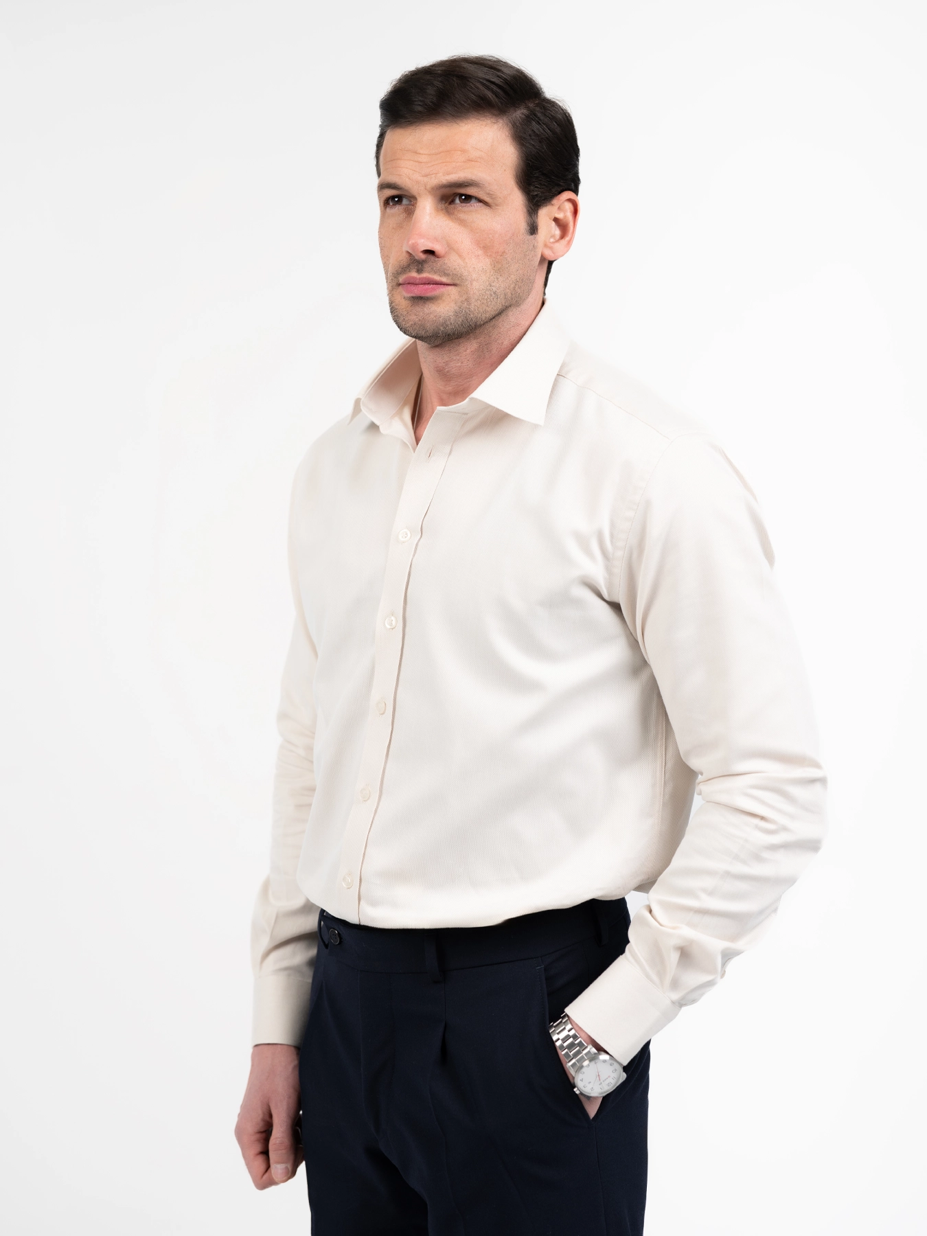 پیراهن آستین بلند کرم ال سی من 10